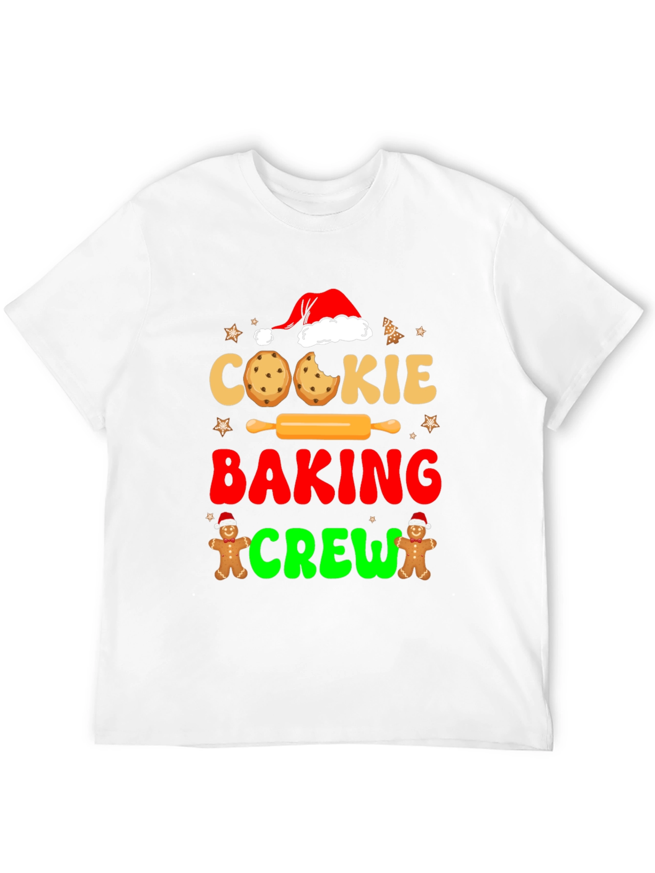 Cookie Baking Crew Graphic T-Shirt - Festive Holiday Tee