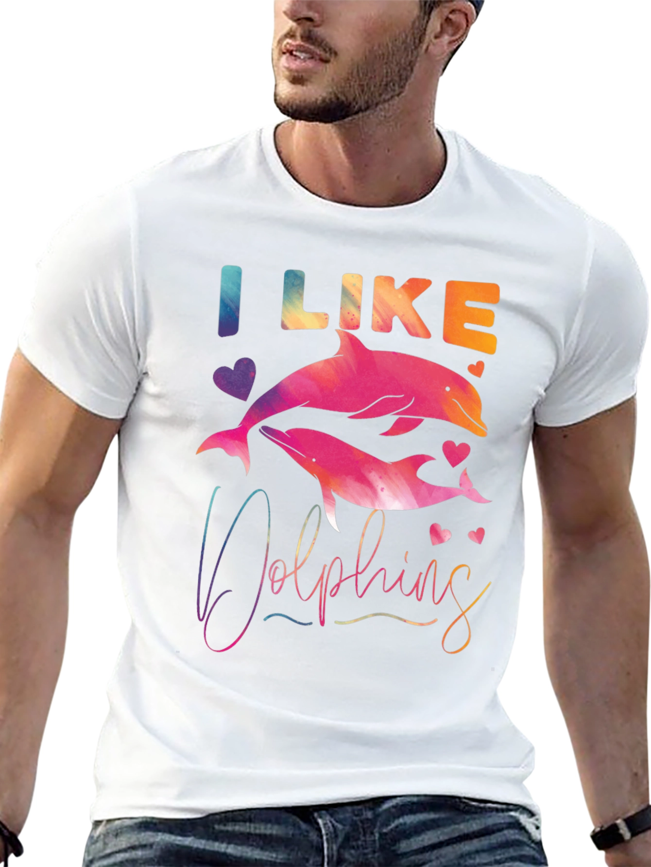 I Like Dolphins Graphic Tee