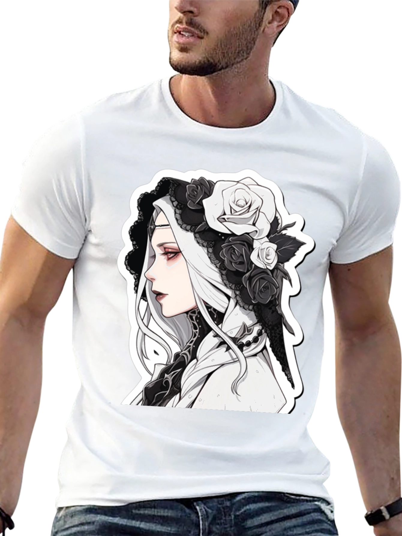 Gothic Anime Black T-Shirt