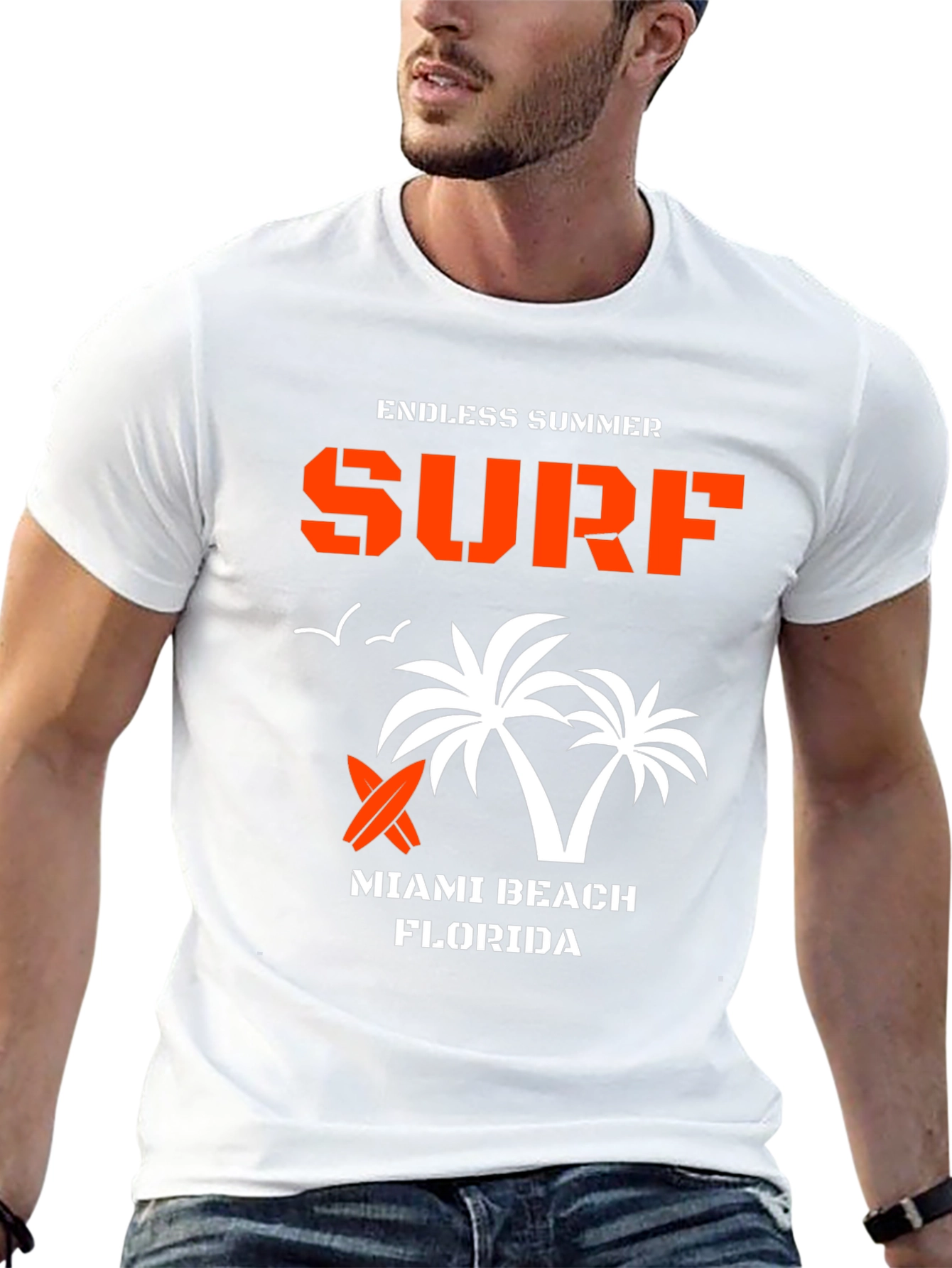 Endless Summer Surf T-Shirt - Miami Beach Florida