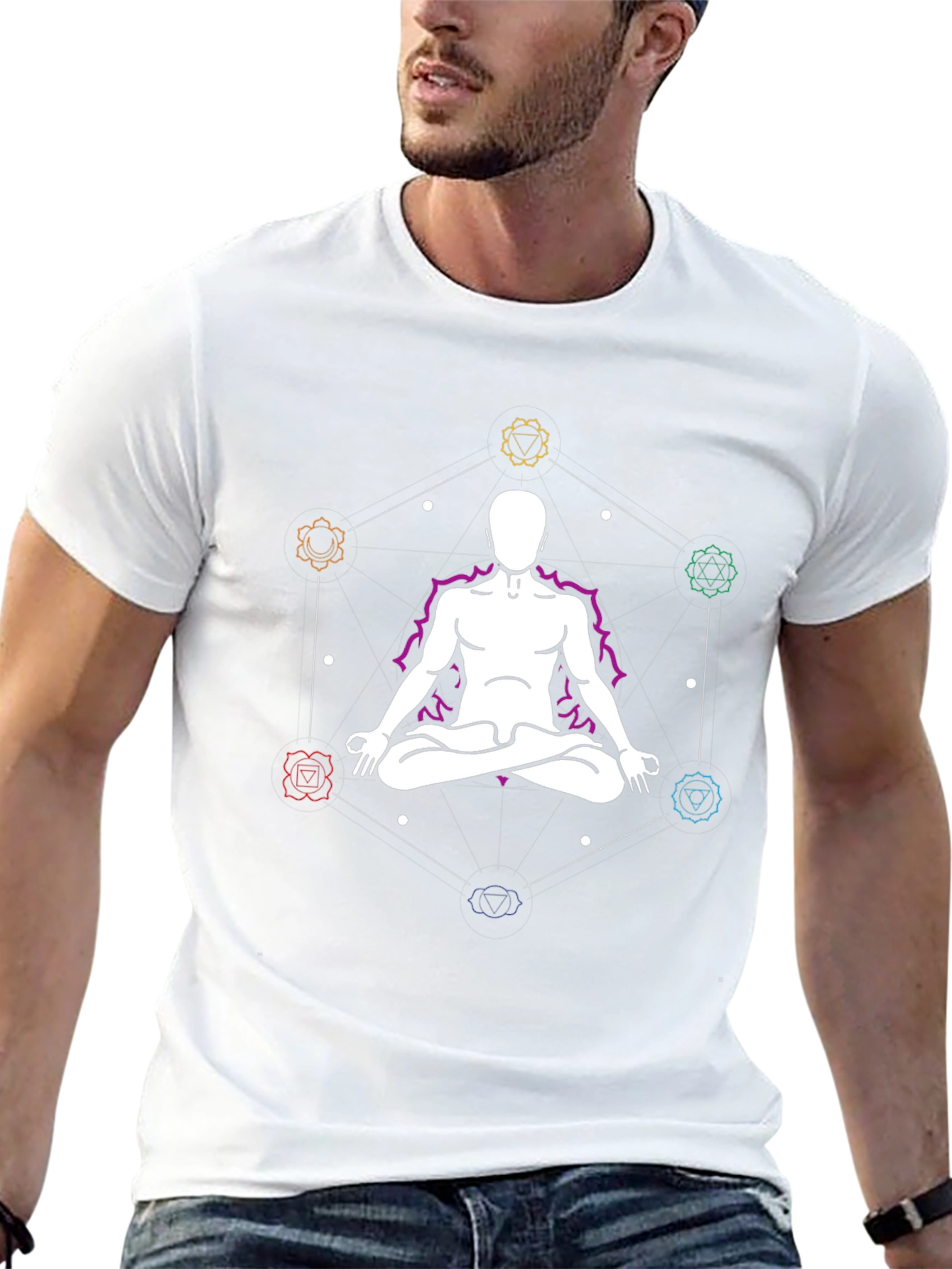 Chakra Meditation Graphic T-Shirt - Relax & Center Yourself