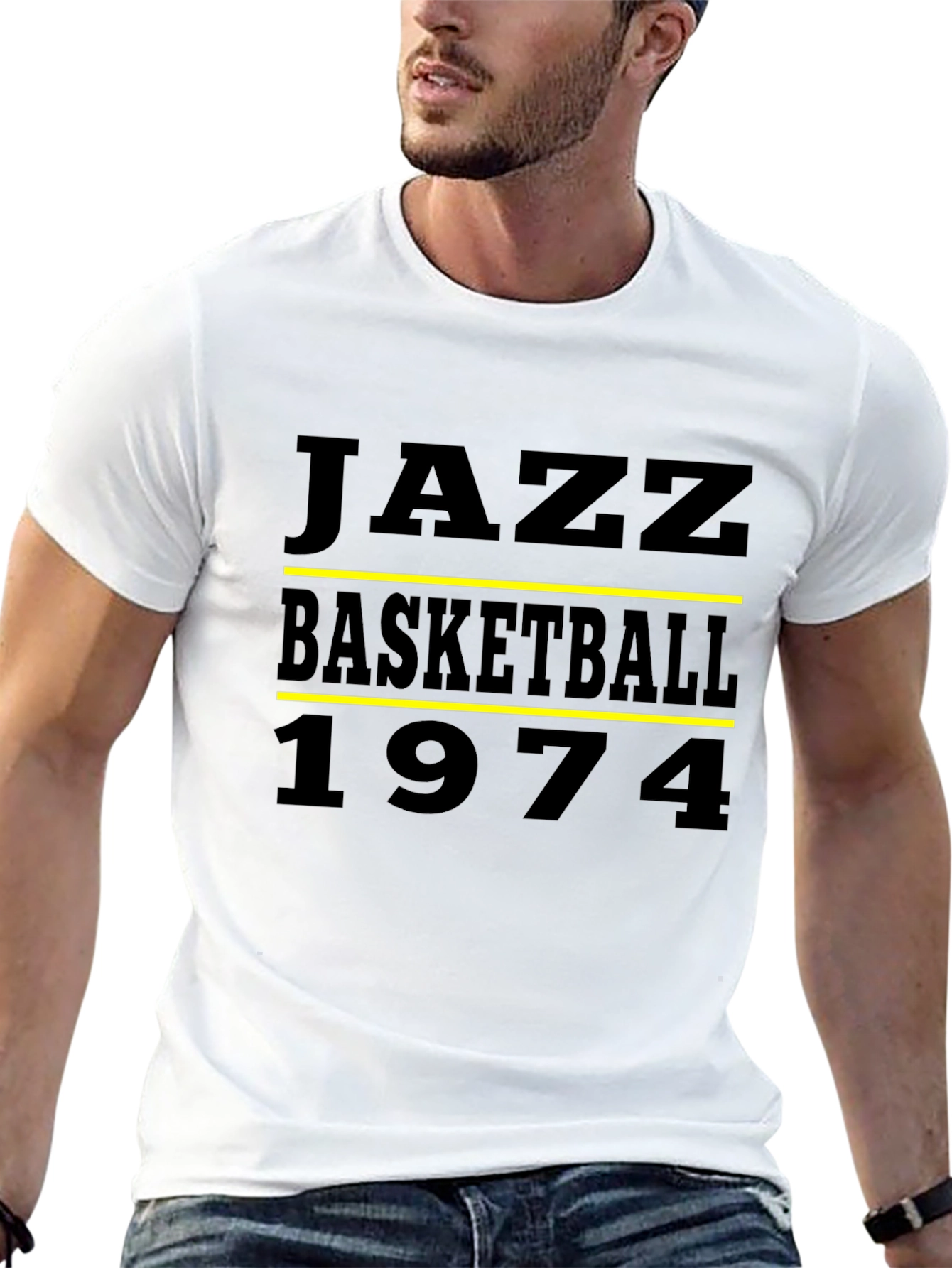 Jazz Basketball 1974 Black T-Shirt