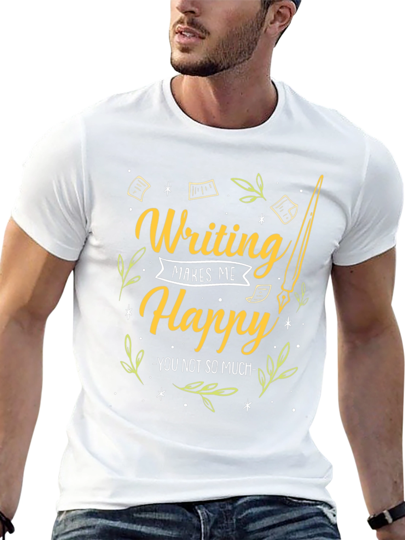Writing Makes Me Happy Graphic Tee