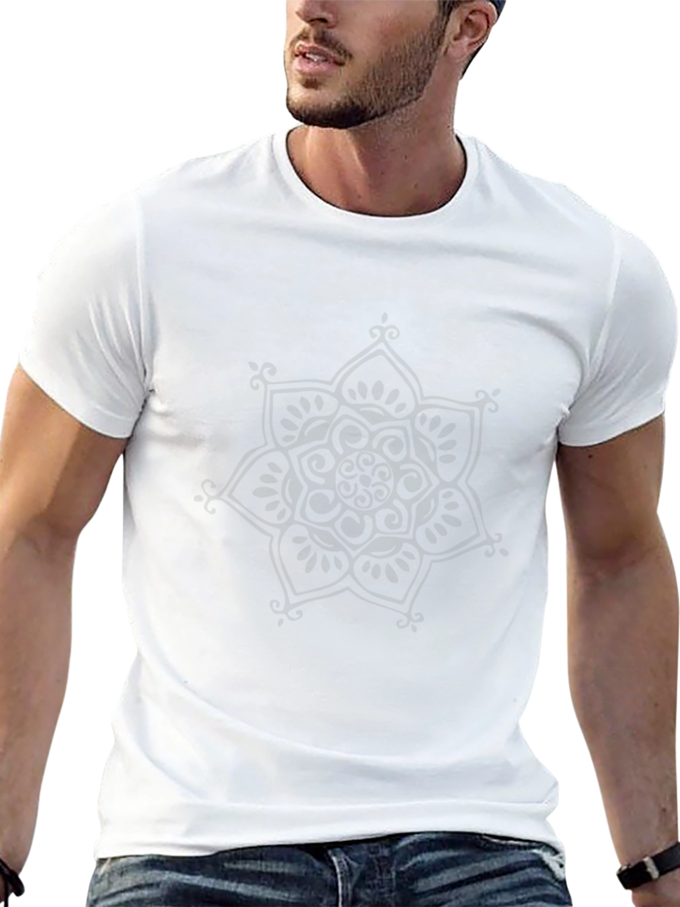 Black Graphic Tee - Subtle Design Everyday Comfort