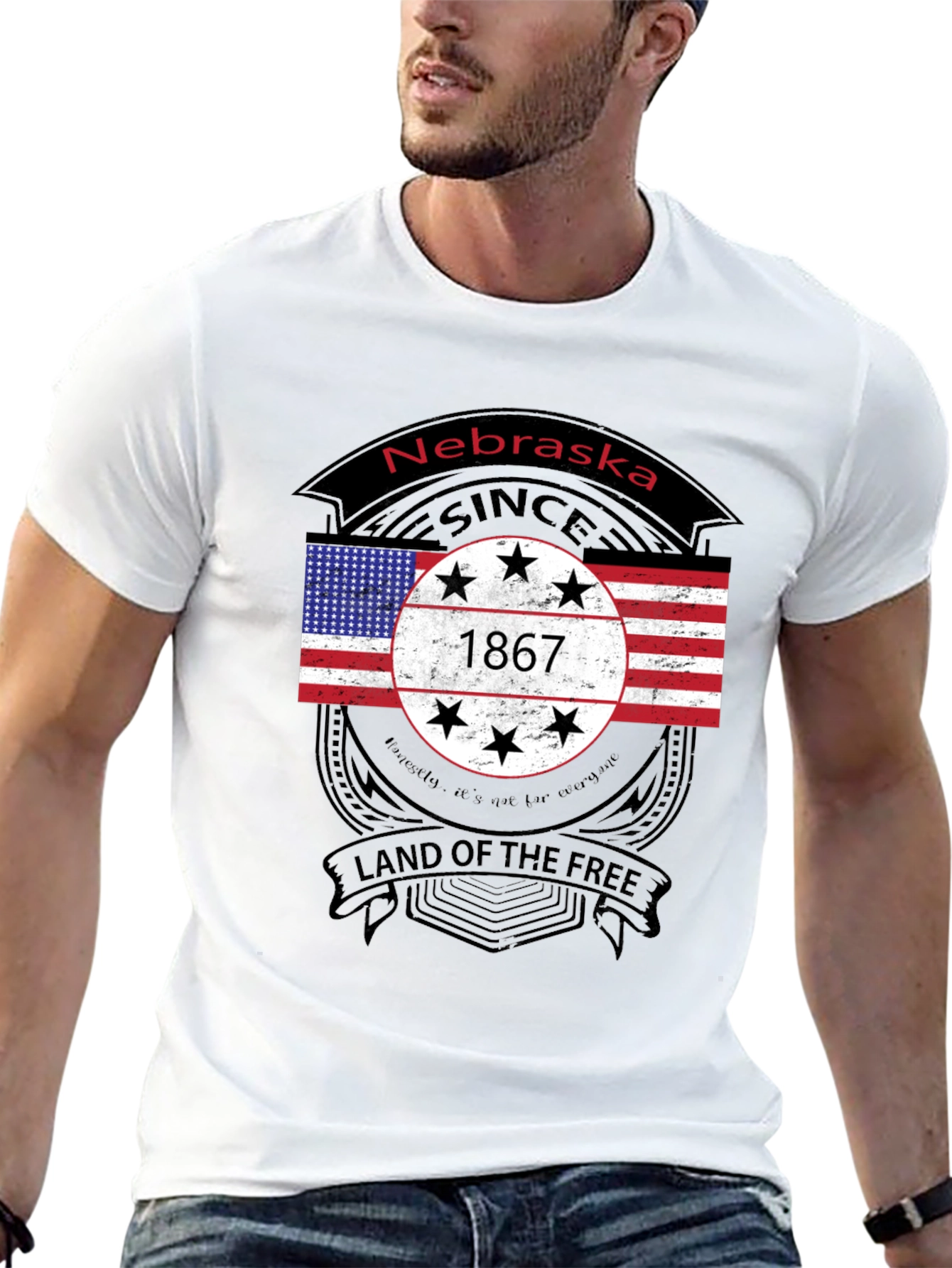 Nebraska Pride Tee - Land of the Free