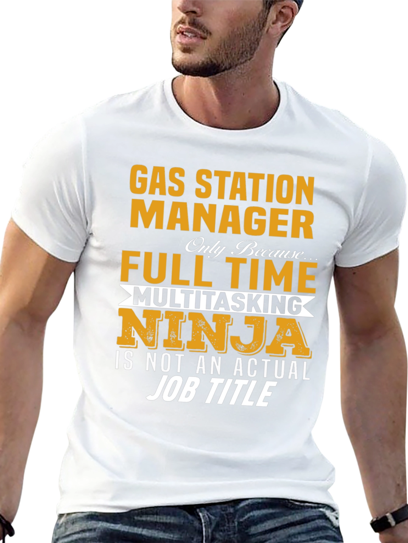 Gas Station Manager Multitasking Ninja T-Shirt