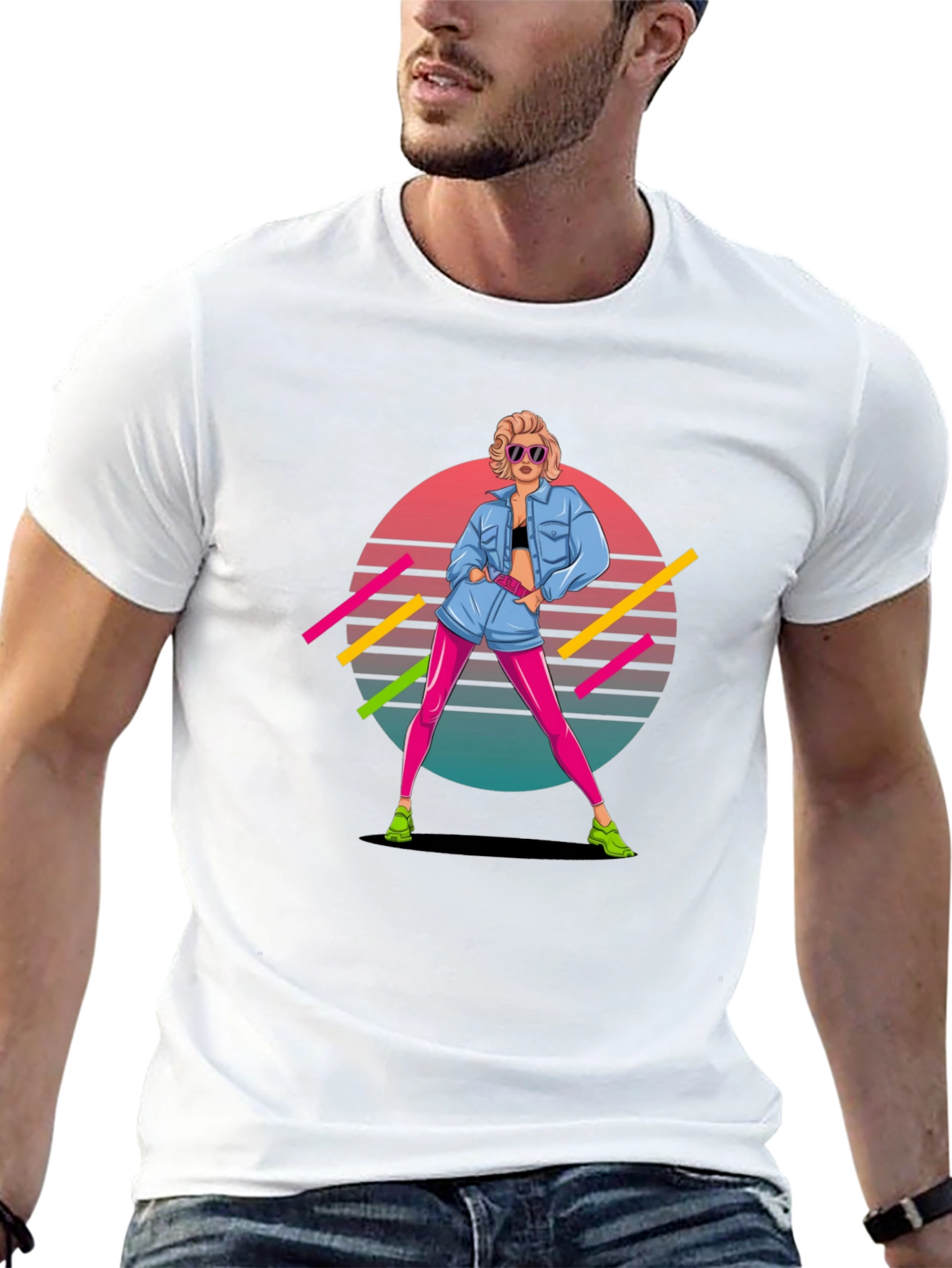 Retro 80s Graphic Tee - Pop Culture Style