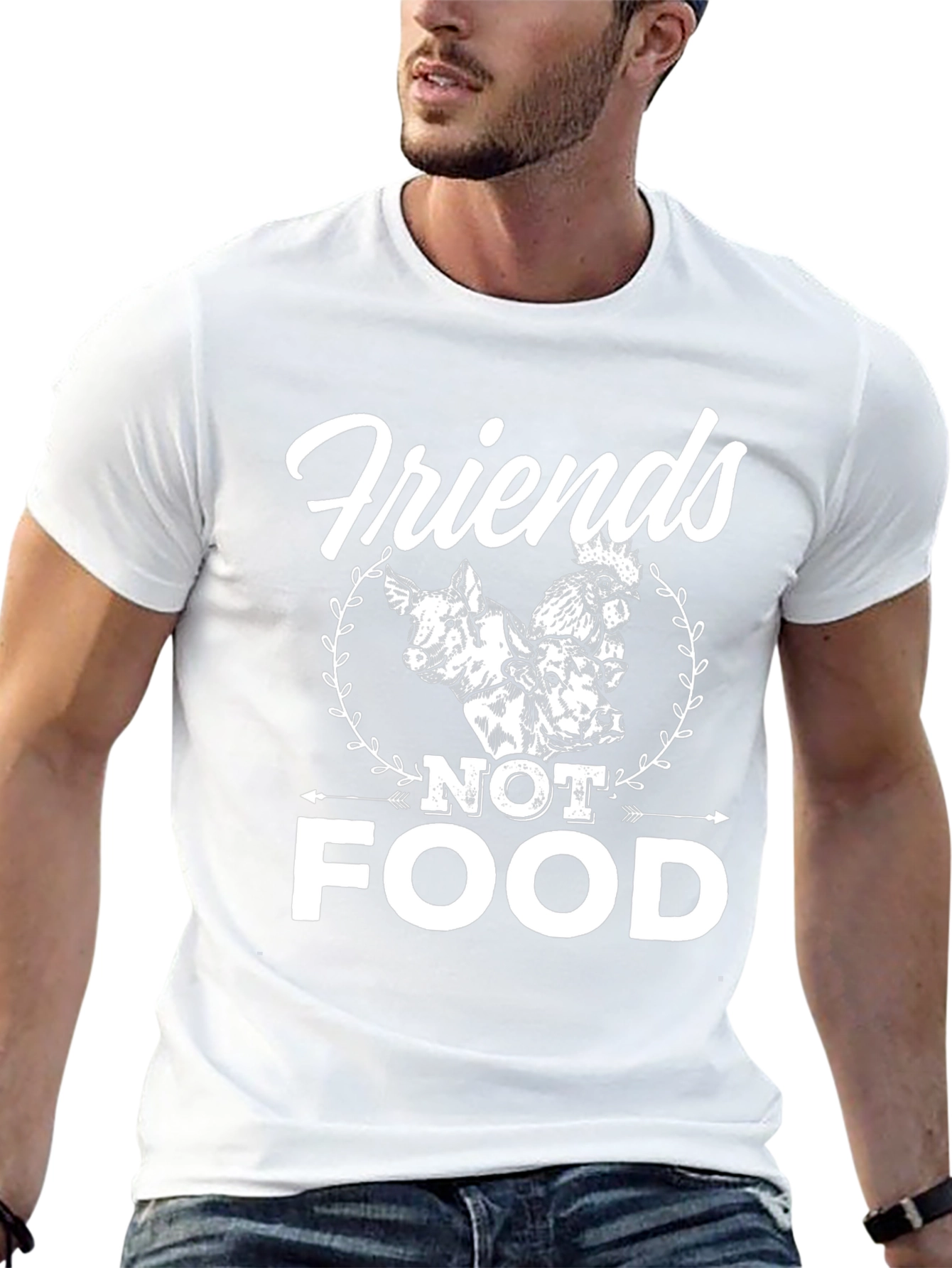 Friends Not Food Vegan T-Shirt