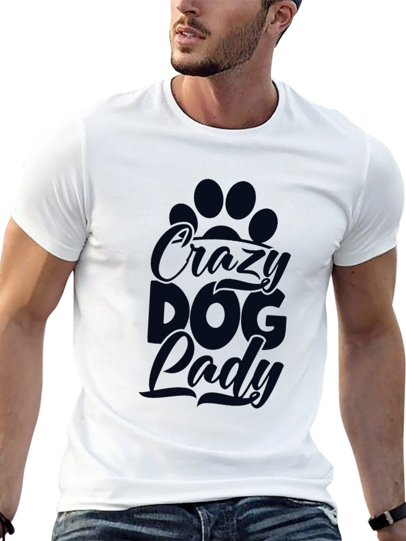 Crazy Dog Lady T-Shirt - Womens Graphic Tee