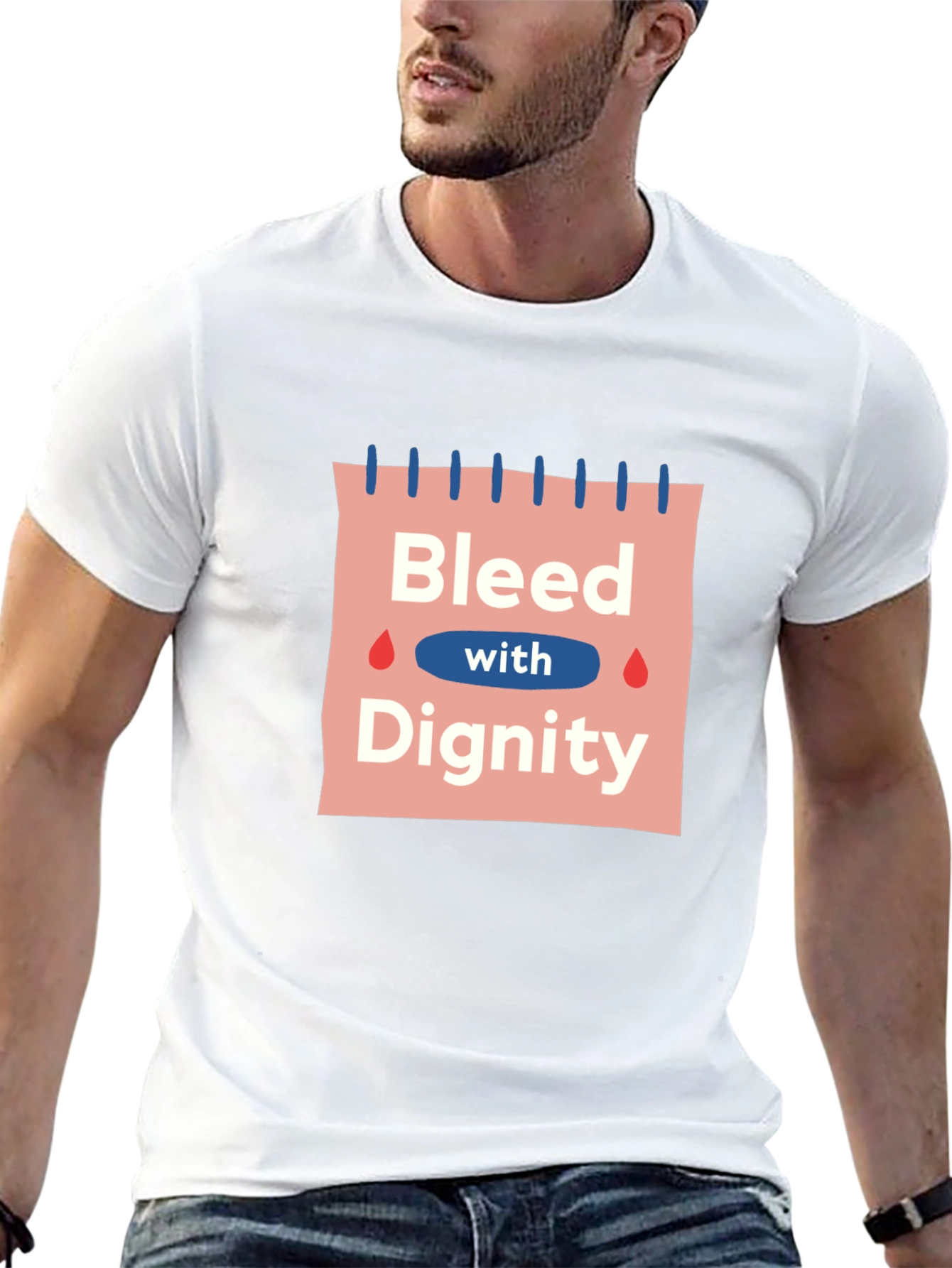 Bleed with Dignity Black Graphic T-Shirt