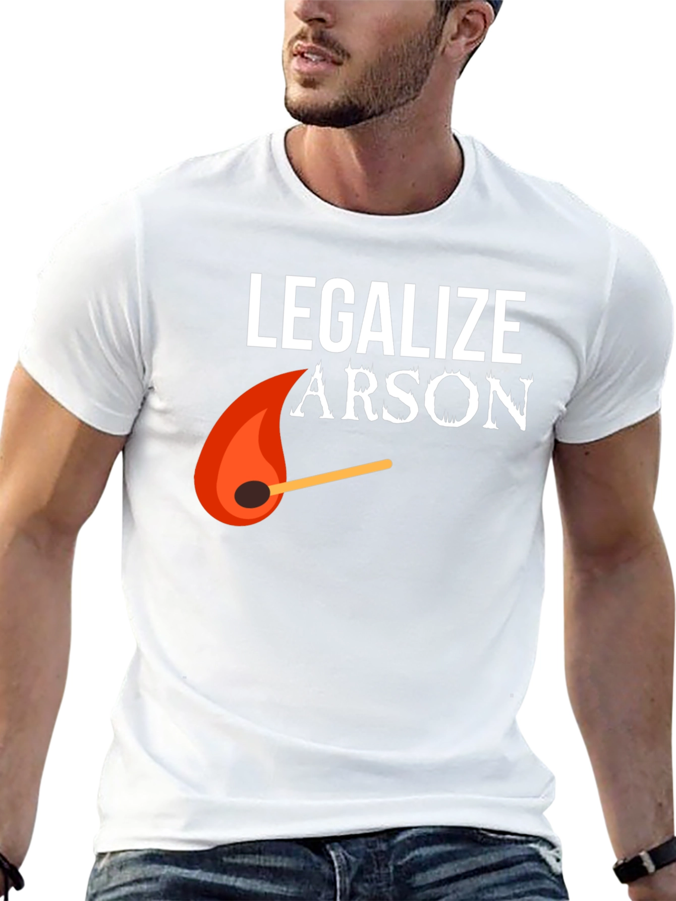 Legalize Arson Graphic Tee - Funny Fire Starter Shirt