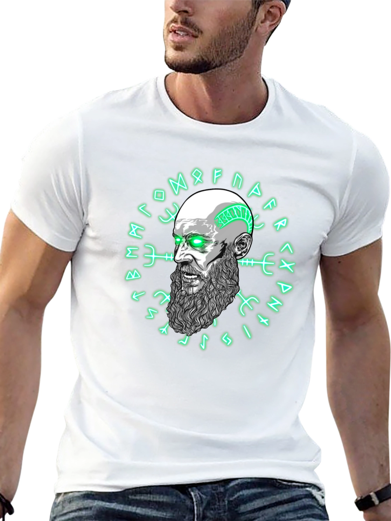 Viking Graphic Tee - Nordic Rune Circle