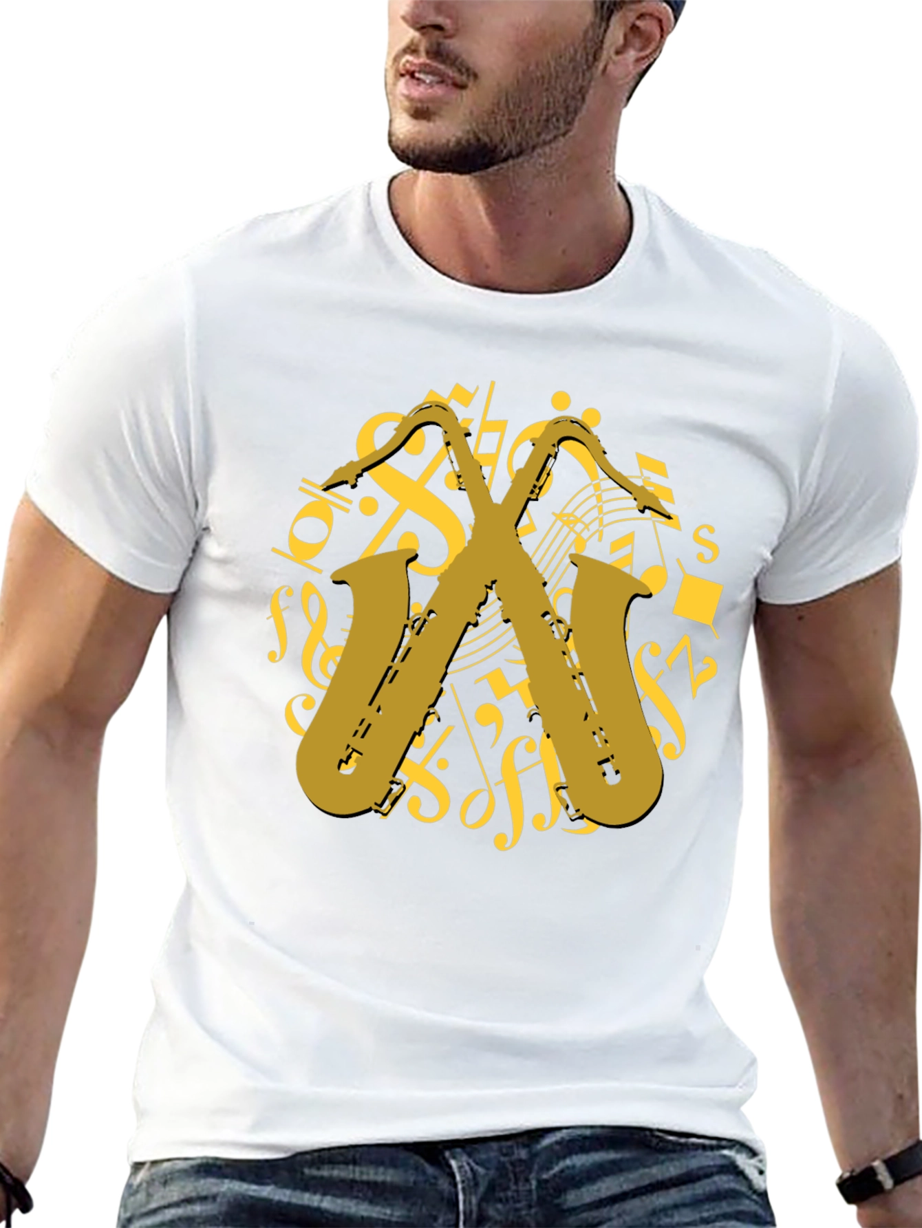 Saxophone Music T-Shirt - Musician Gift