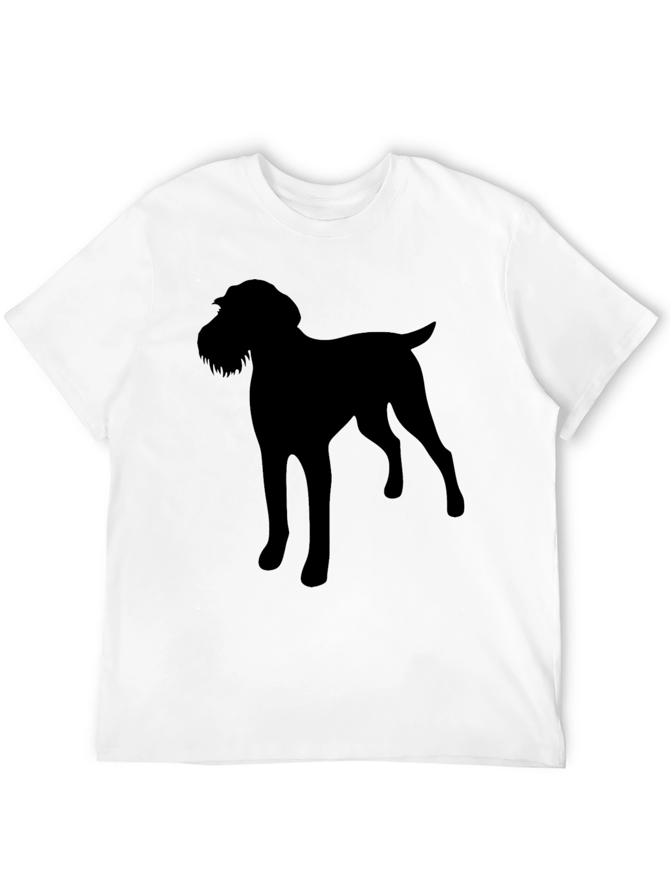 Dog Silhouette Black T-Shirt Pet Lover Gift