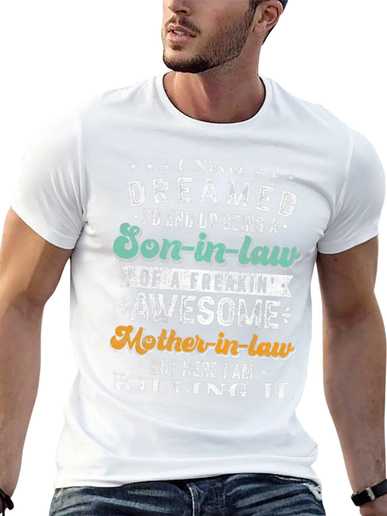 Son-in-Law Awesome Mother-in-Law Graphic T-Shirt