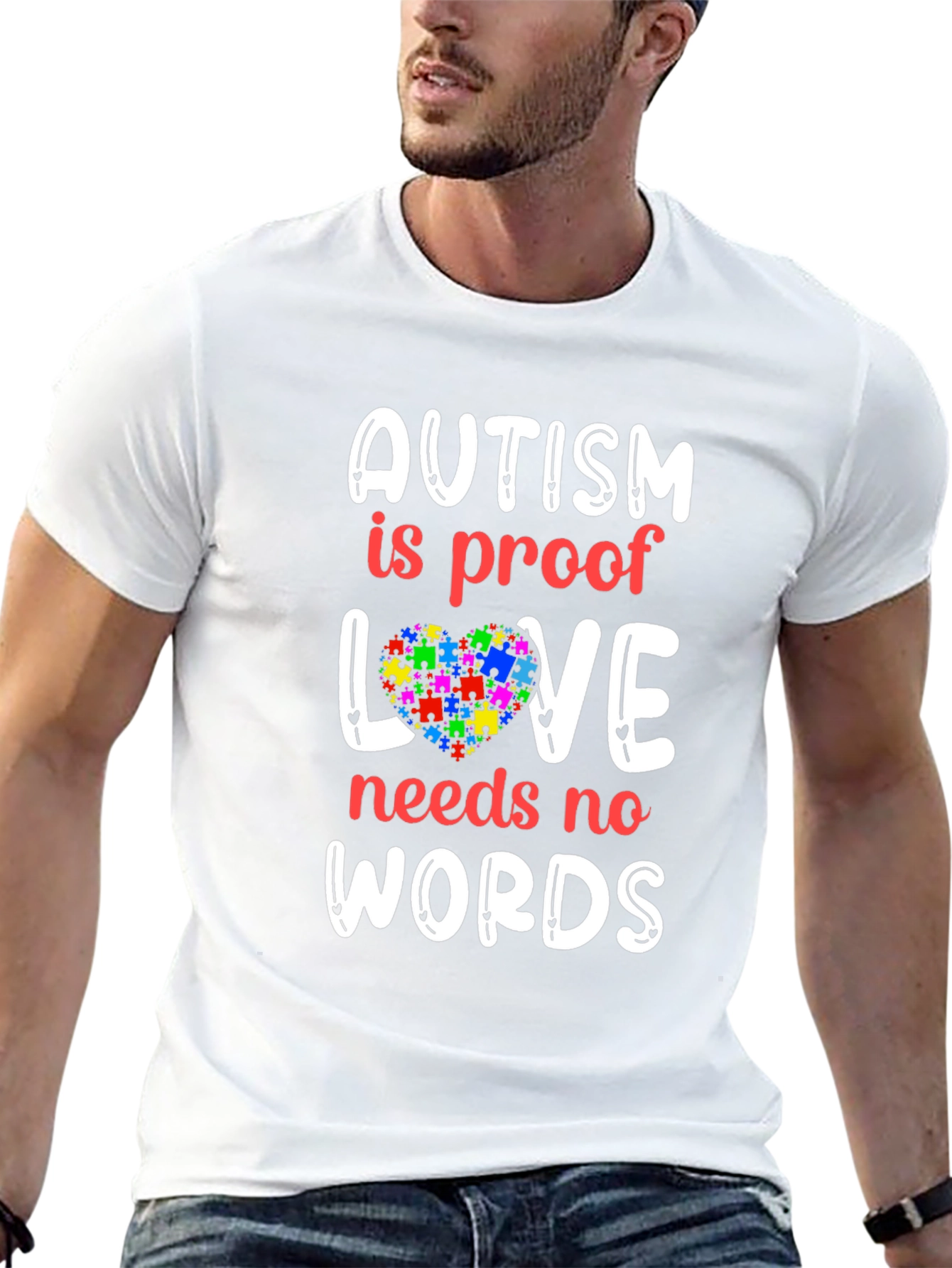 Autism Awareness T-Shirt - Love Needs No Words