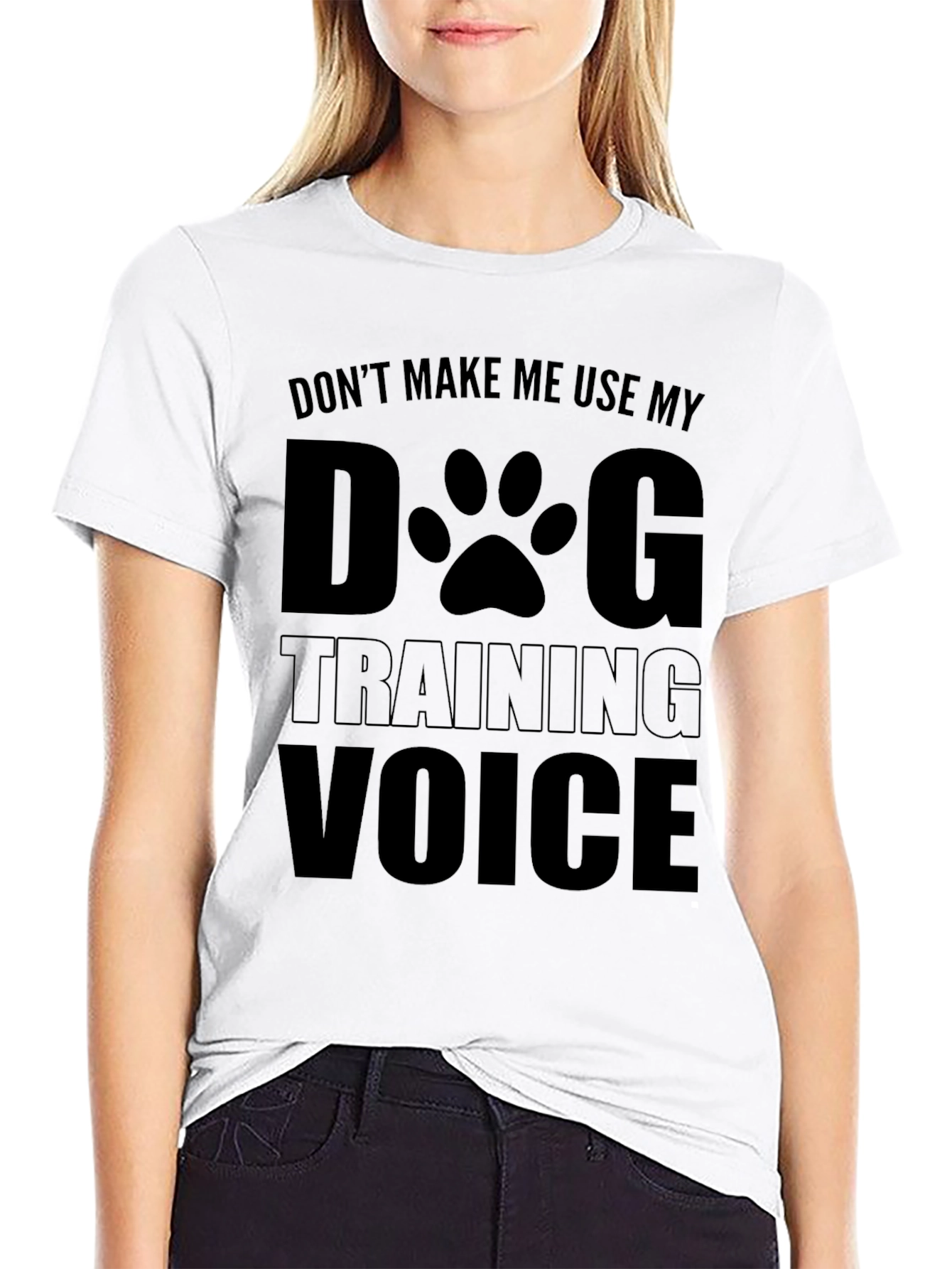 Dog Training Voice Graphic Tee - Black