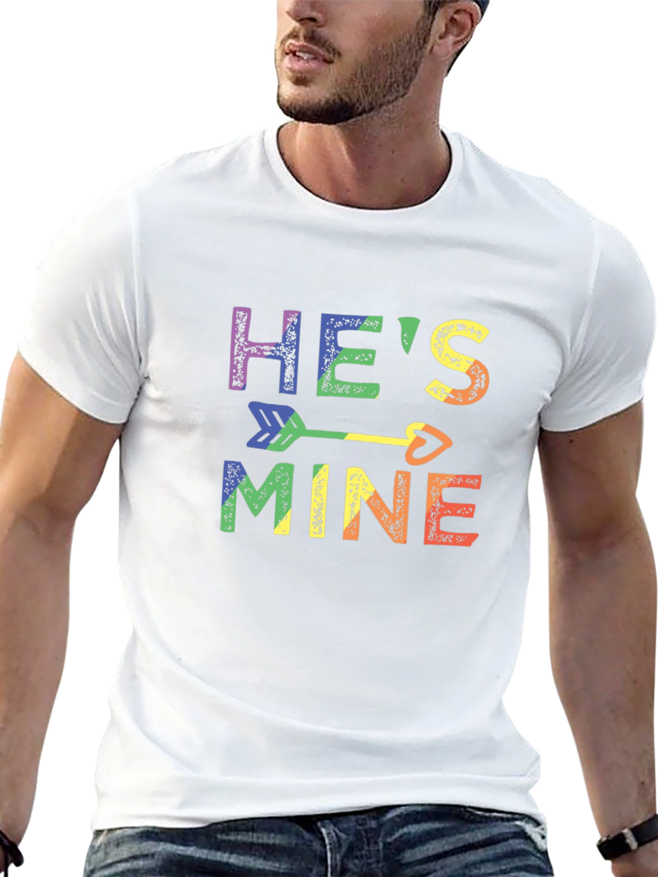 Hes Mine Rainbow LGBTQ+ Pride T-Shirt