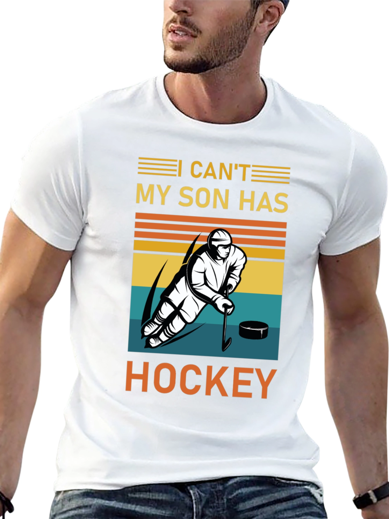 I Cant My Son Has Hockey T-Shirt