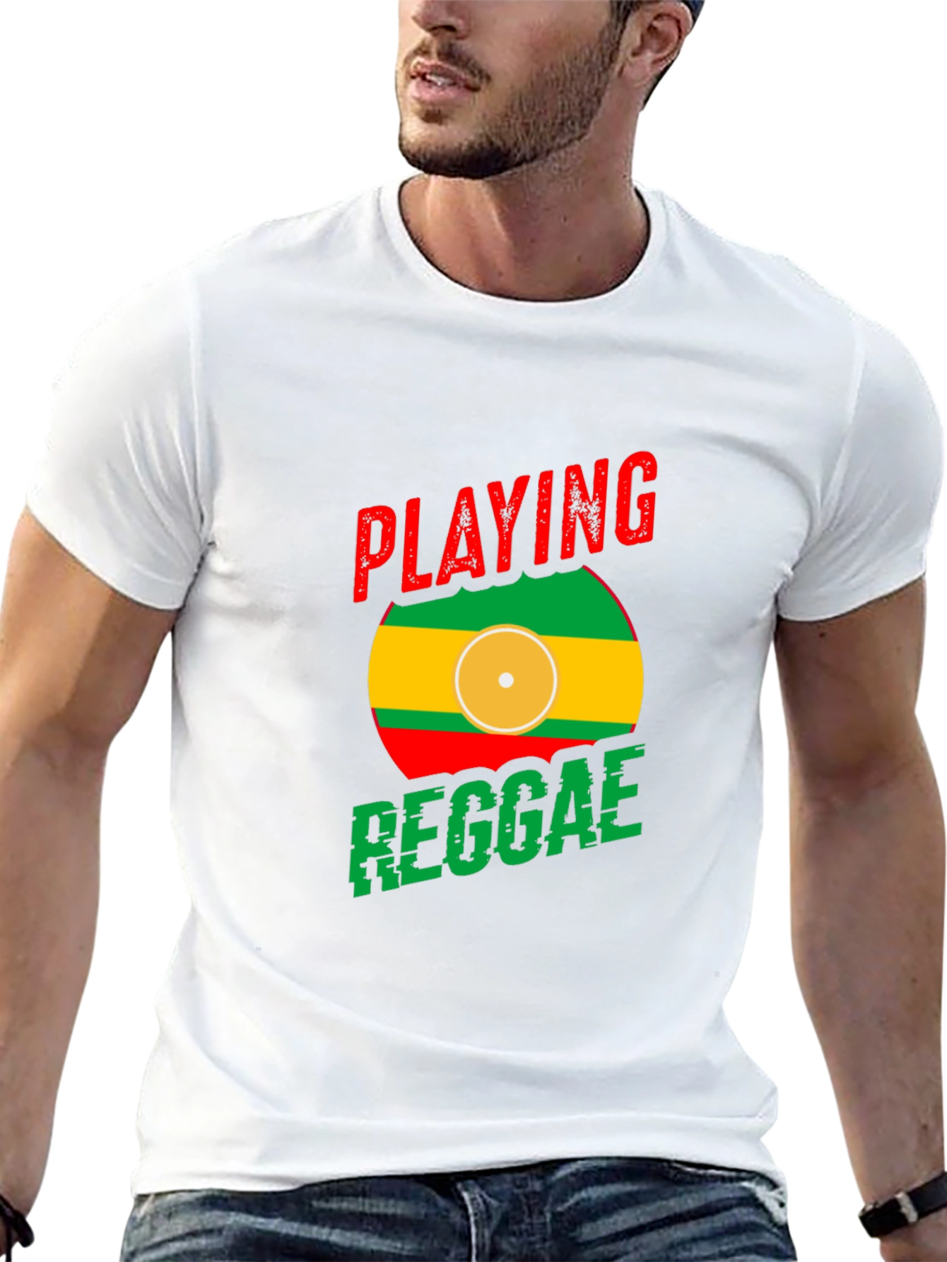 Playing Reggae T-Shirt - Black