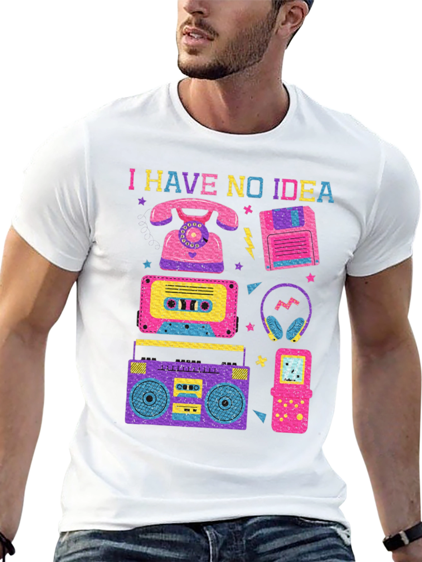 I Have No Idea 80s Retro T-Shirt