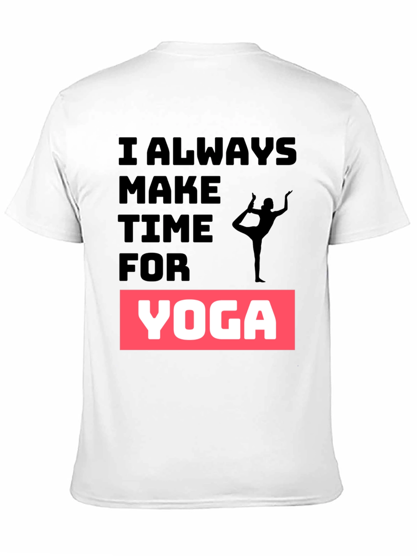 Yoga Time Black Graphic Tee