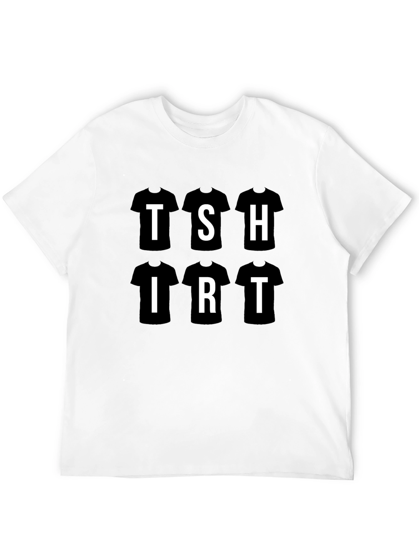 T-Shirt Graphic Tee Black Cotton Casual Wear