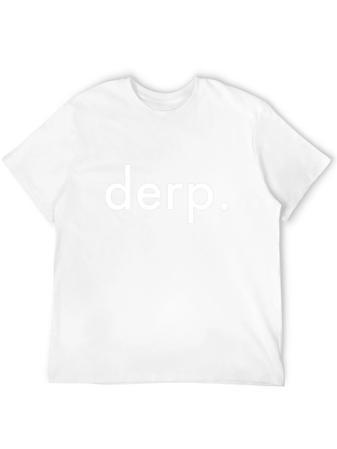 Derp Graphic T-Shirt - Black Crew Neck Tee