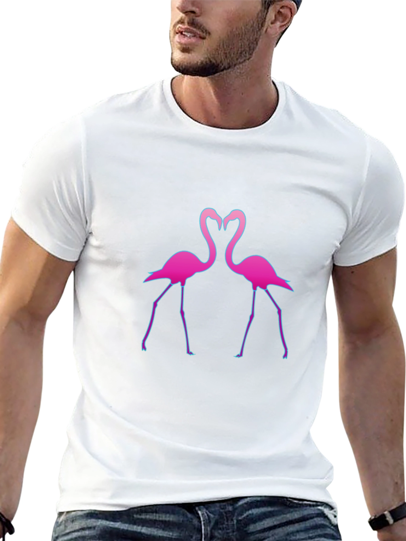 Flamingo Love T-Shirt - Stylish Graphic Tee