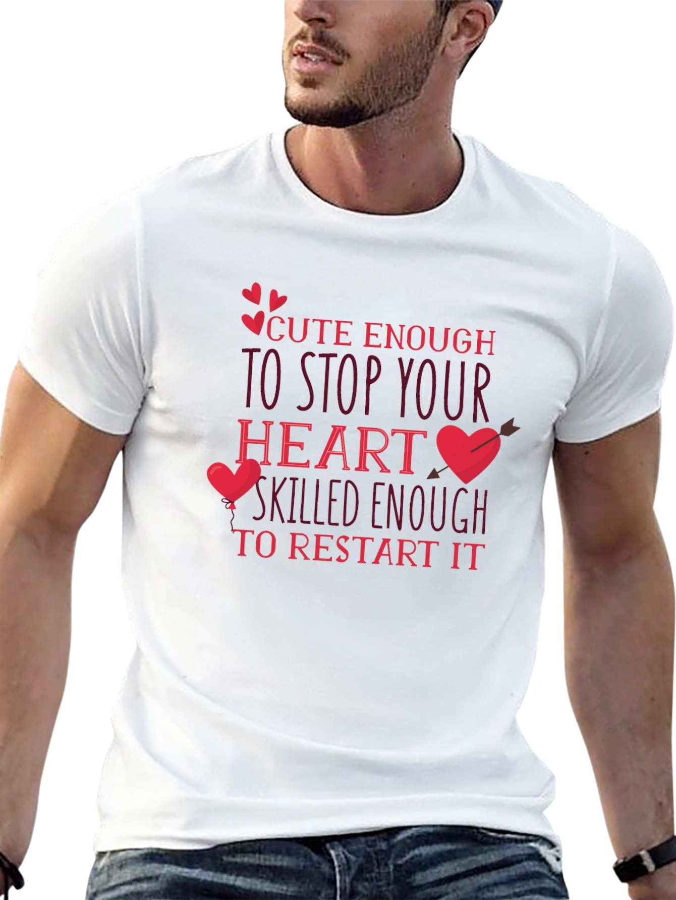 Cute Enough Heart Restart T-Shirt