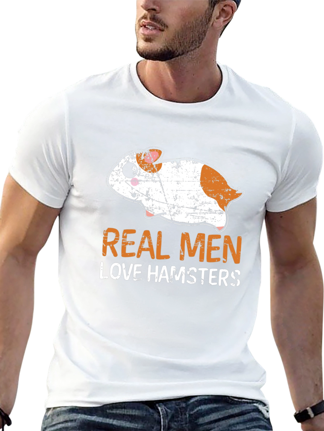 Real Men Love Hamsters Graphic Tee