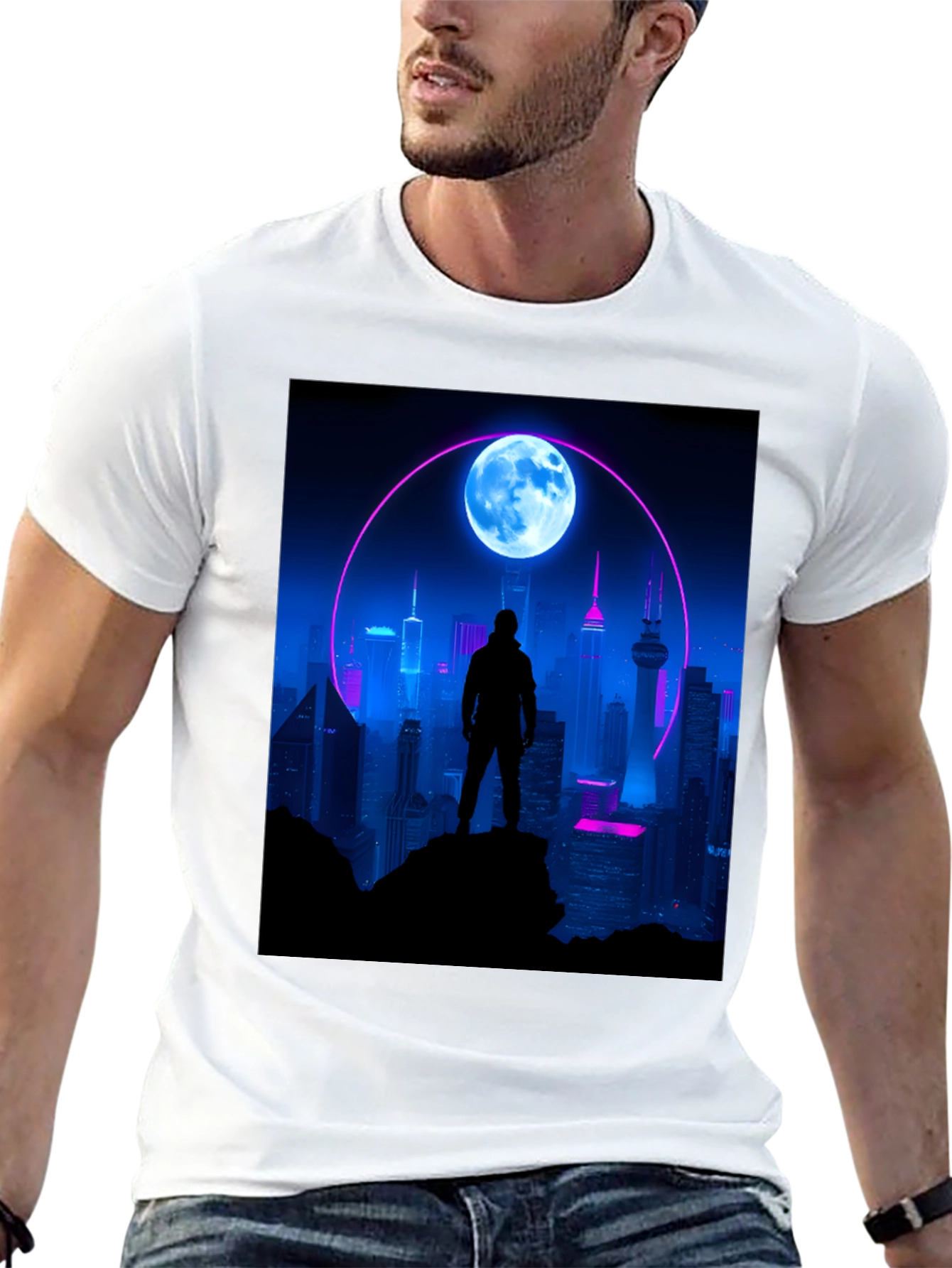 Cyberpunk Cityscape T-Shirt