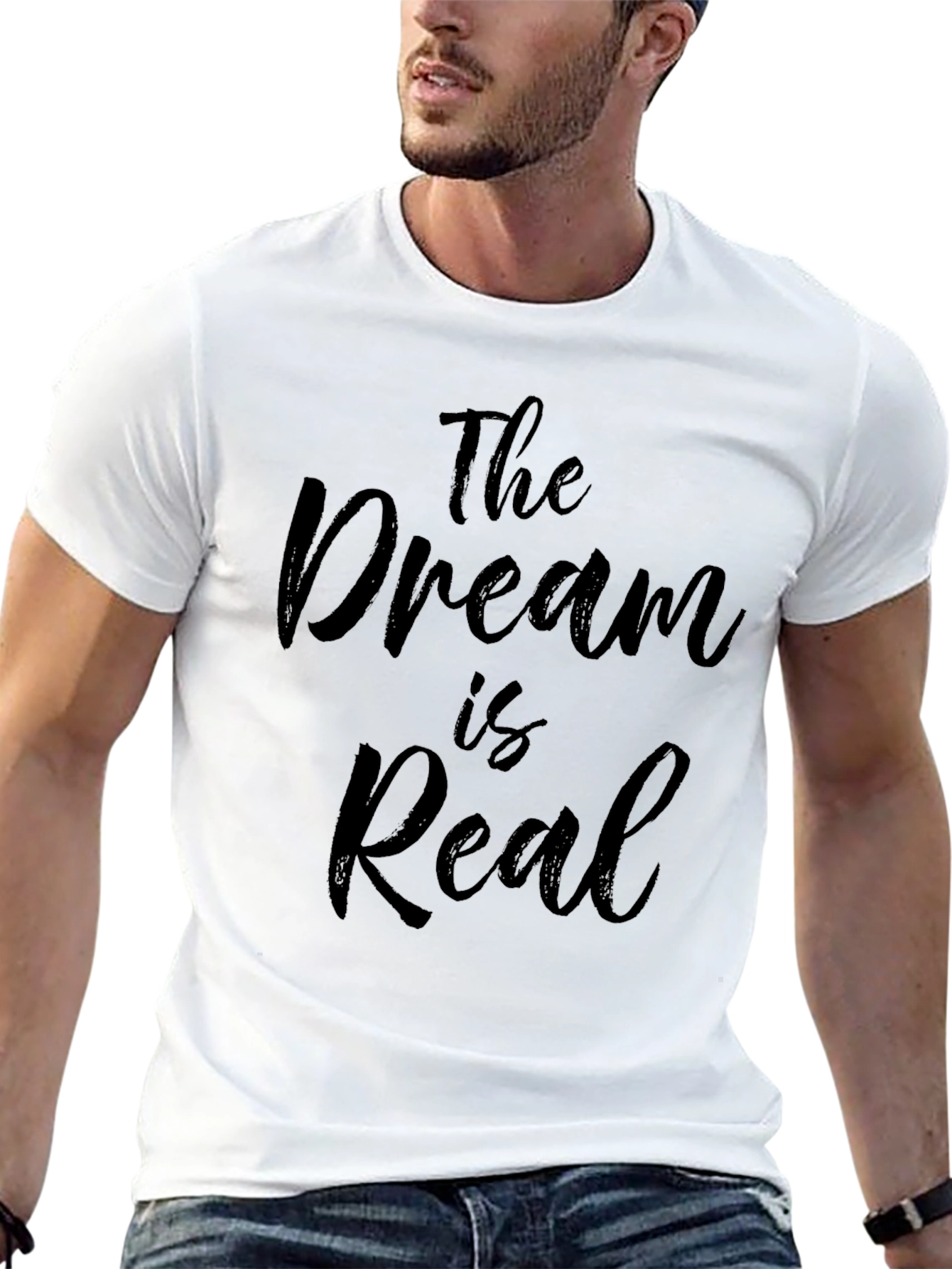 The Dream is Real Black Graphic Tee