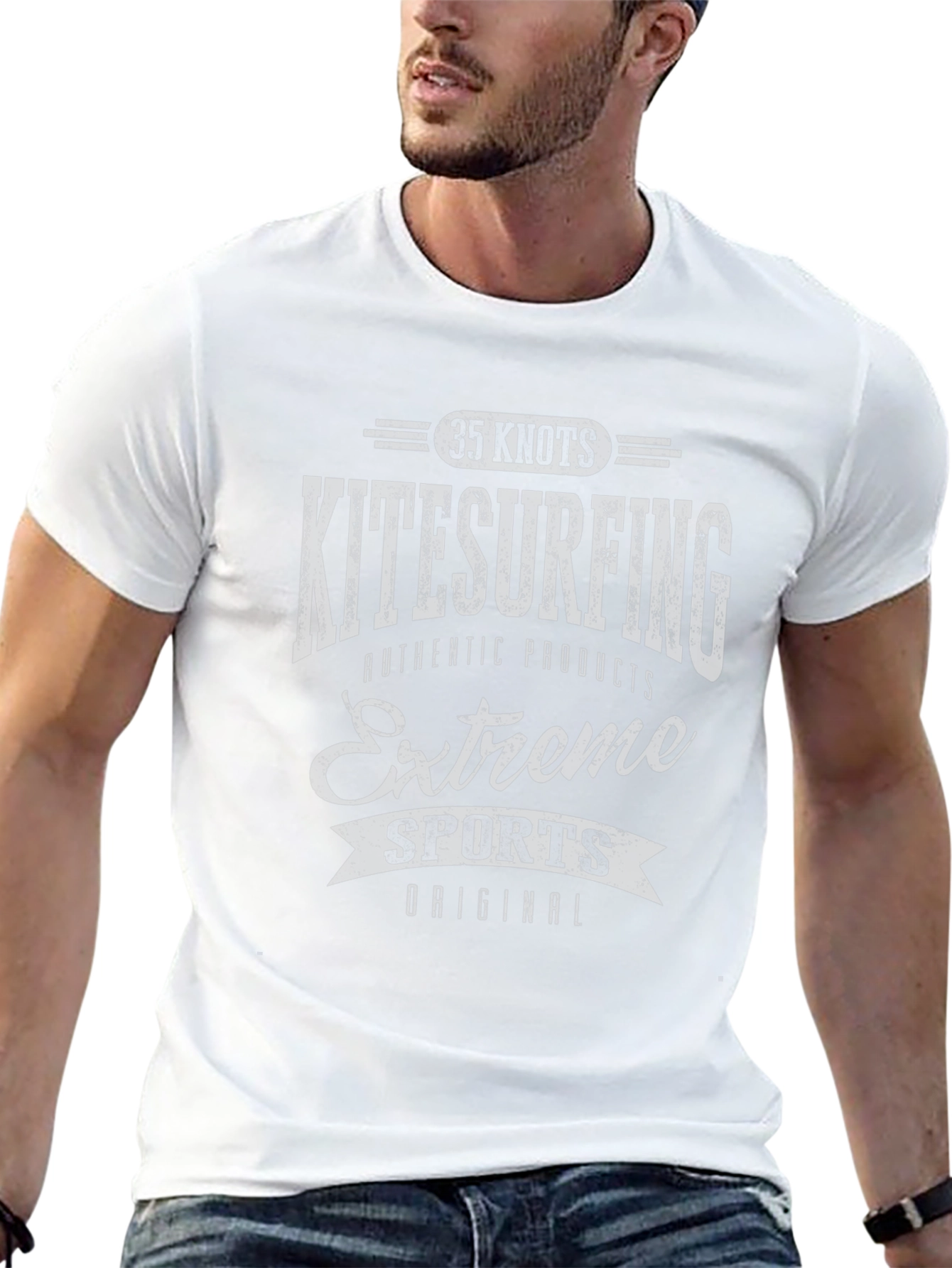 Kitesurfing Extreme Sports Black Graphic Tee