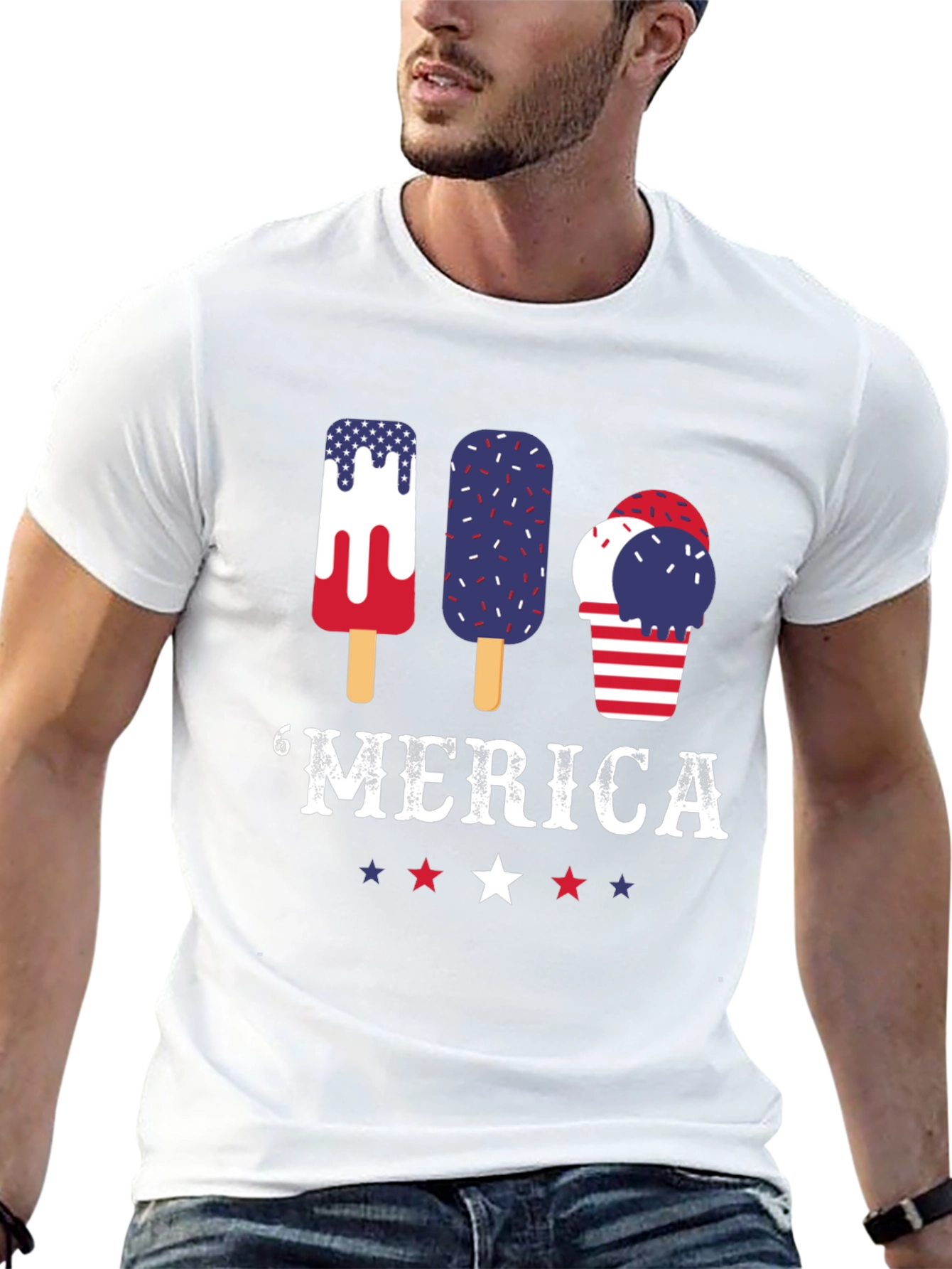 Patriotic Popsicle T-Shirt - Merica Graphic Tee
