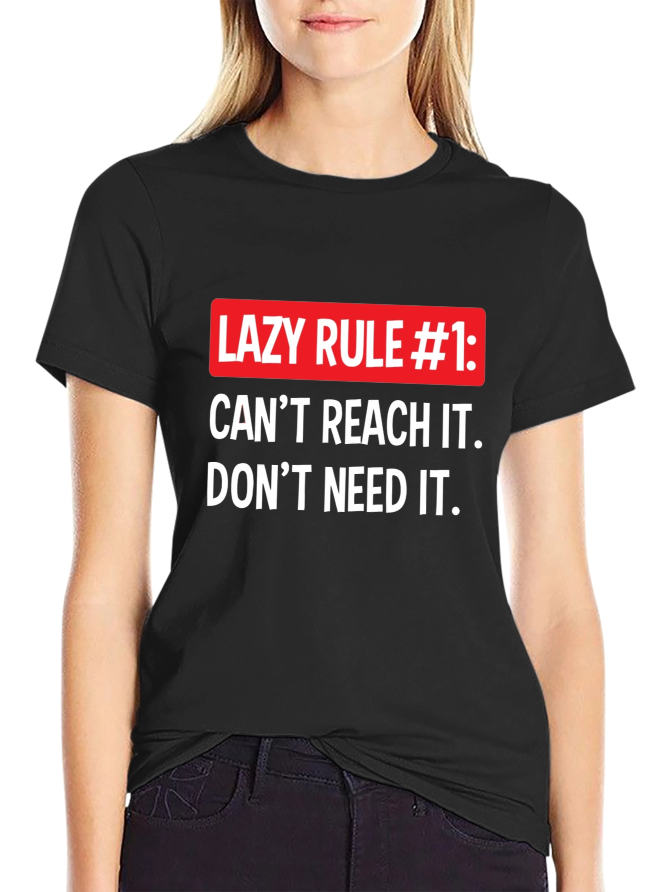 Lazy Rule #1 Graphic Tee - Funny Slogan T-Shirt