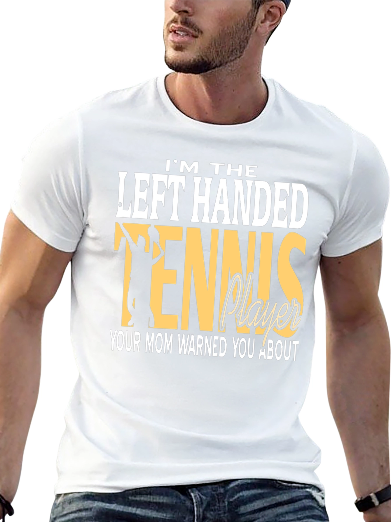 Left-Handed Tennis Player T-Shirt