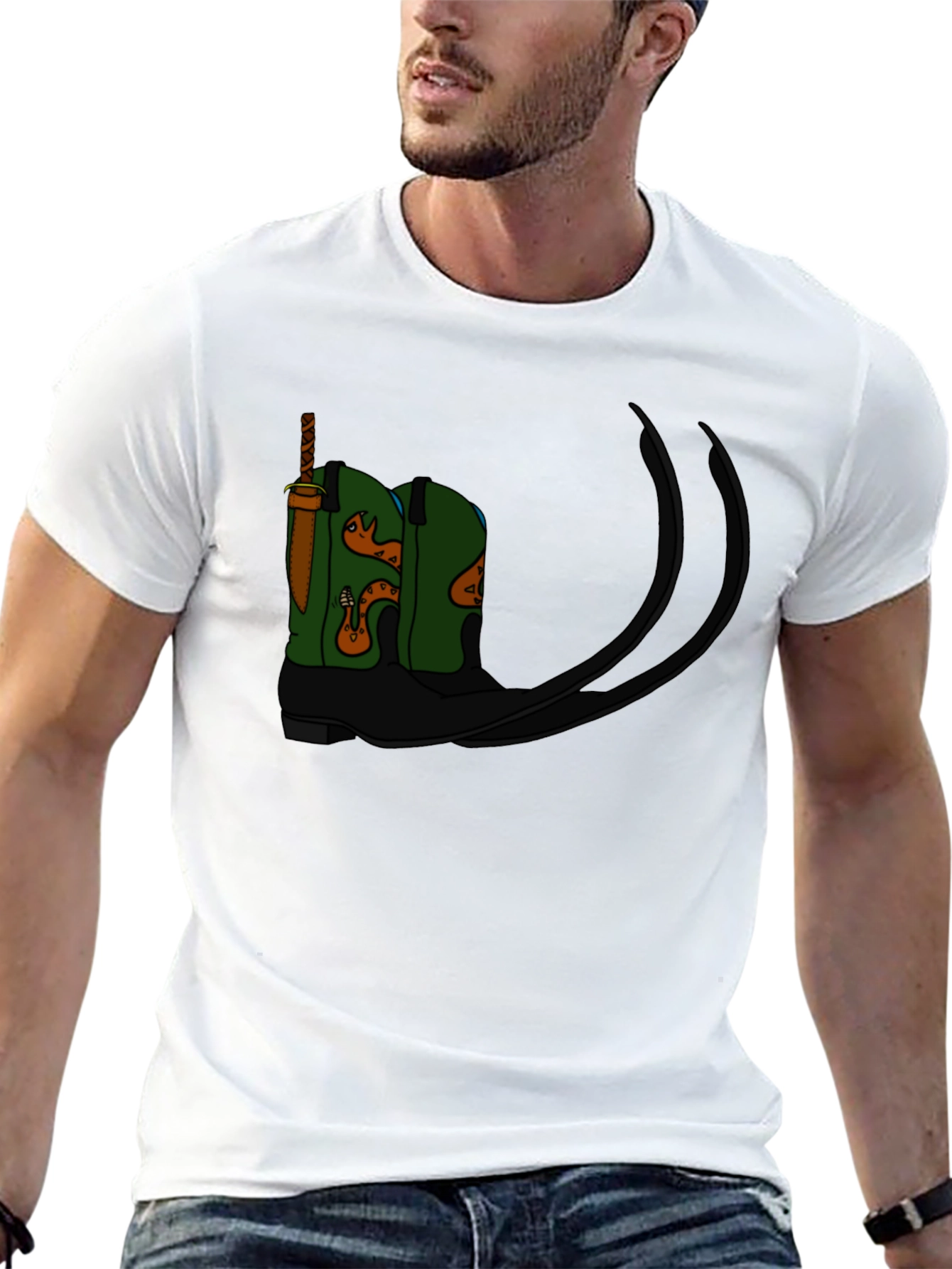 Cowboy Boot Tee - Western Graphic T-Shirt
