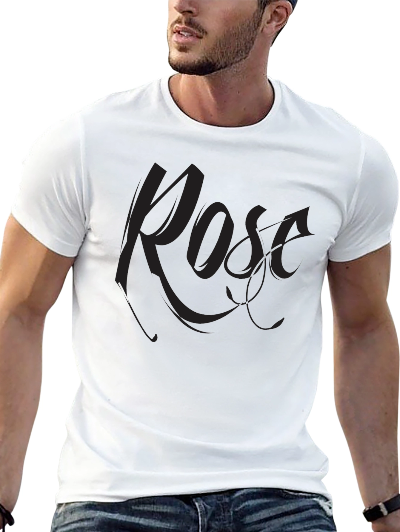 Rose Graphic Print T-Shirt