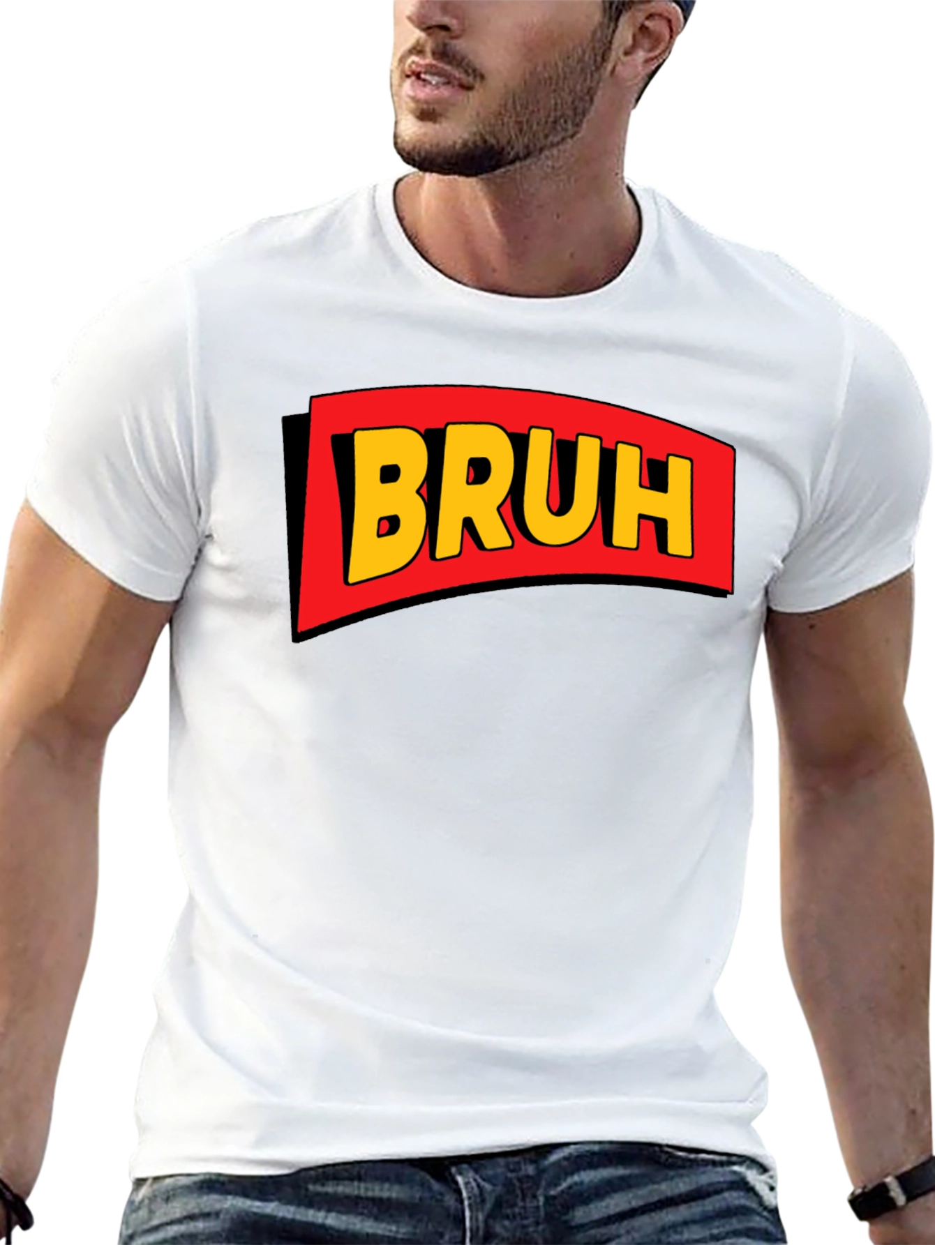 Bruh Graphic Tee - Cool Comic Style T-Shirt