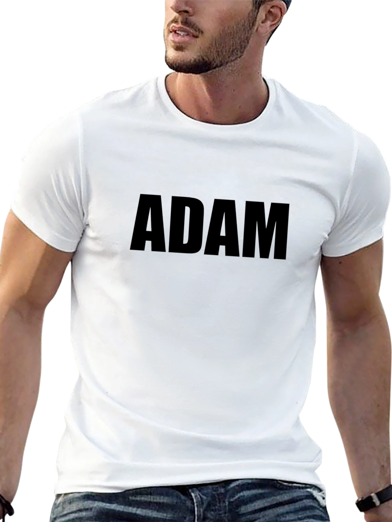 Personalized ADAM Black T-Shirt