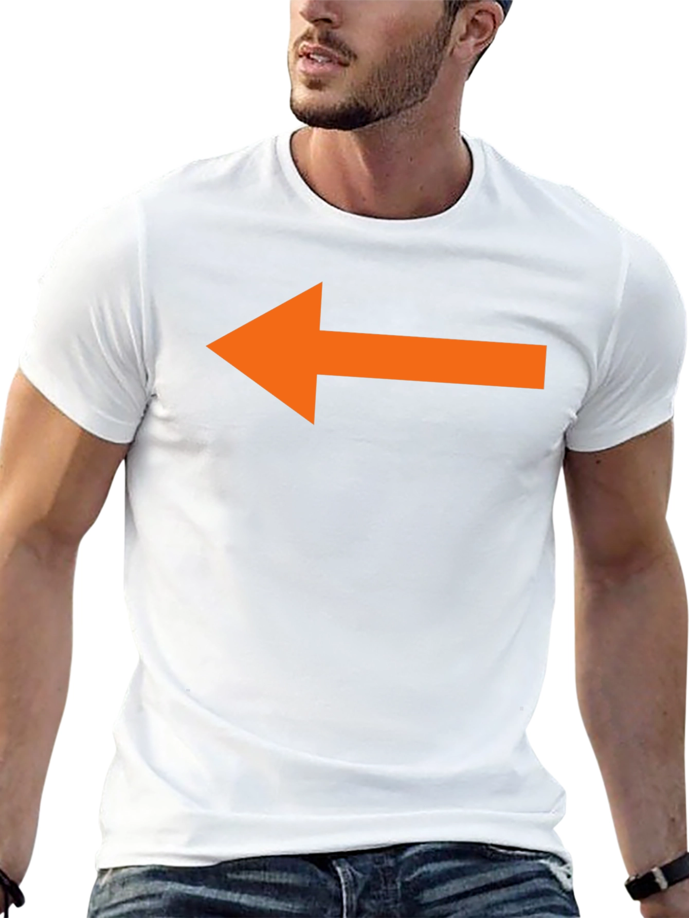 Left Arrow Black T-Shirt