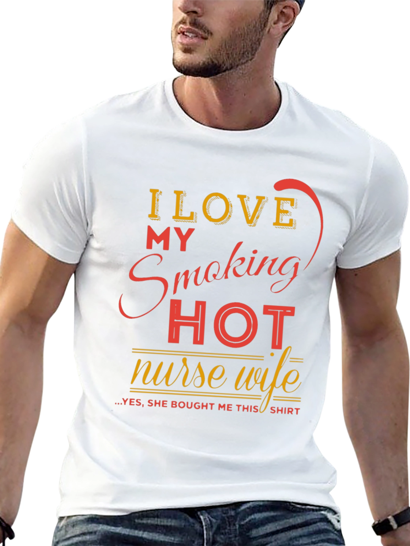 Funny Smoking Hot Nurse Wife Graphic Tee