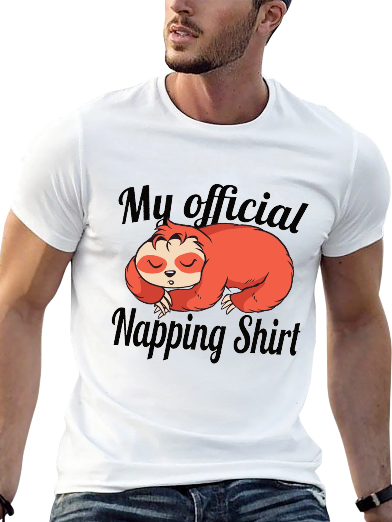 My Official Napping Shirt Sloth Graphic Tee