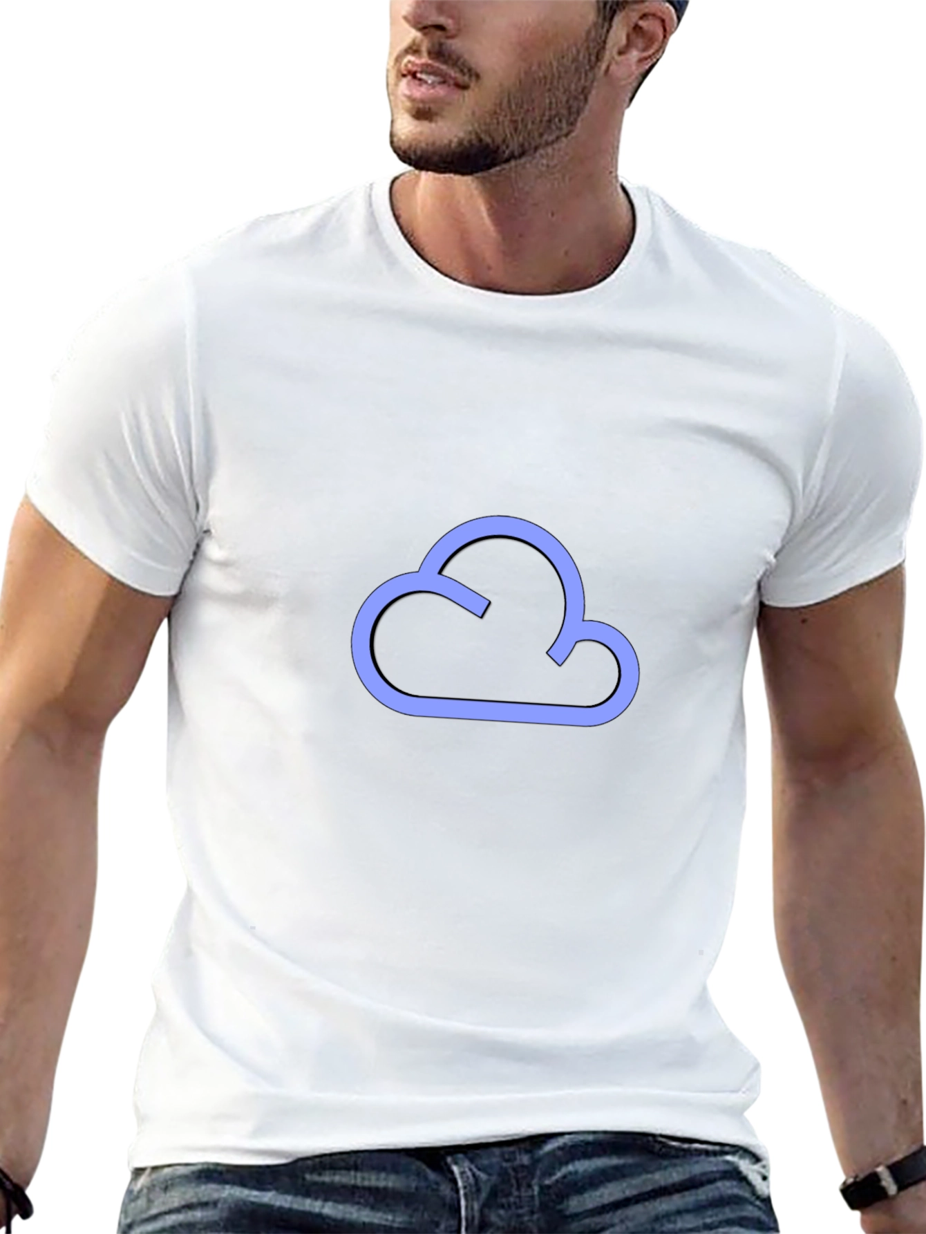 Black Cloud Graphic Tee - Modern Style