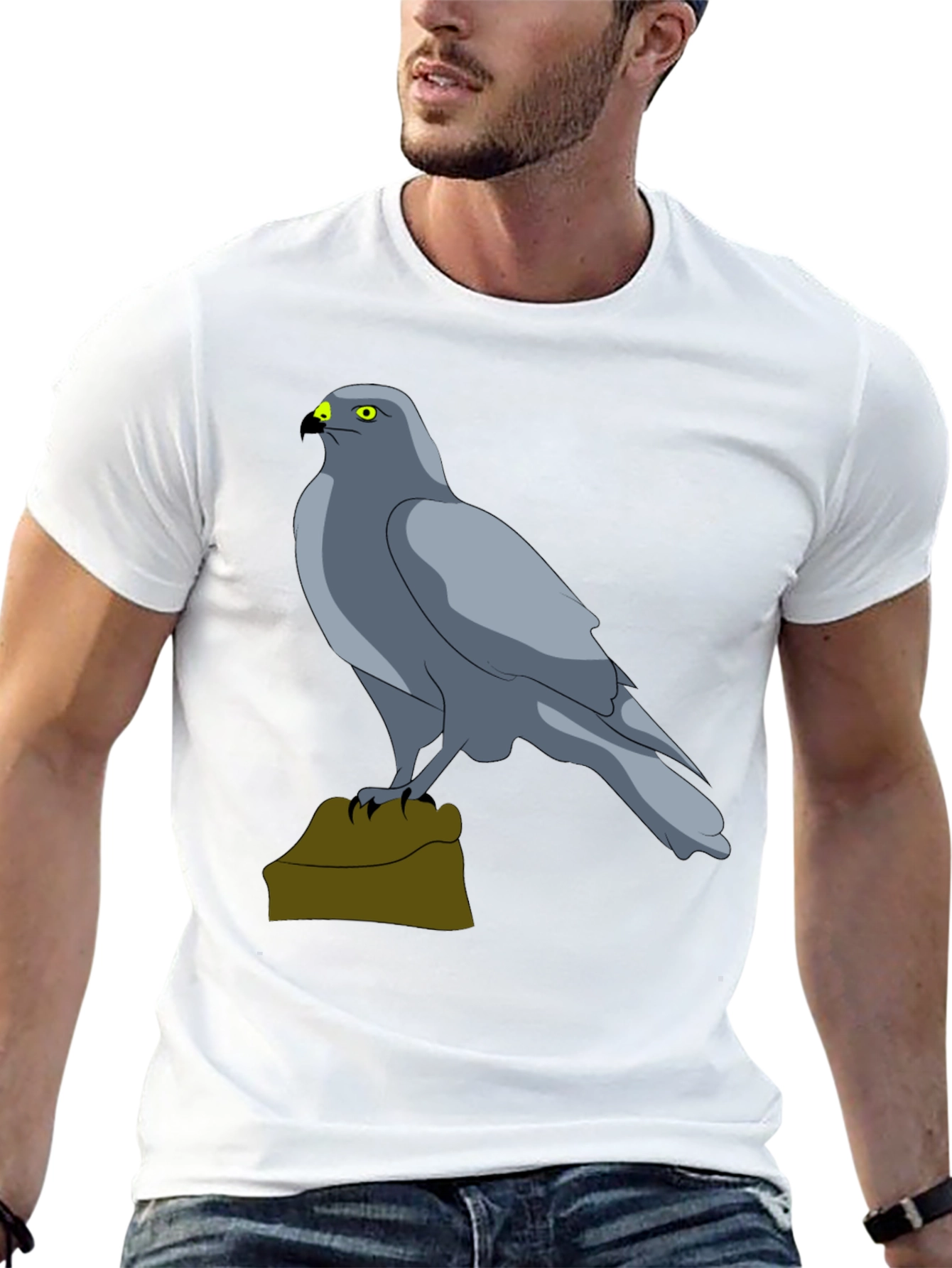 Cool Bird Graphic Tee - Mens Black T-Shirt