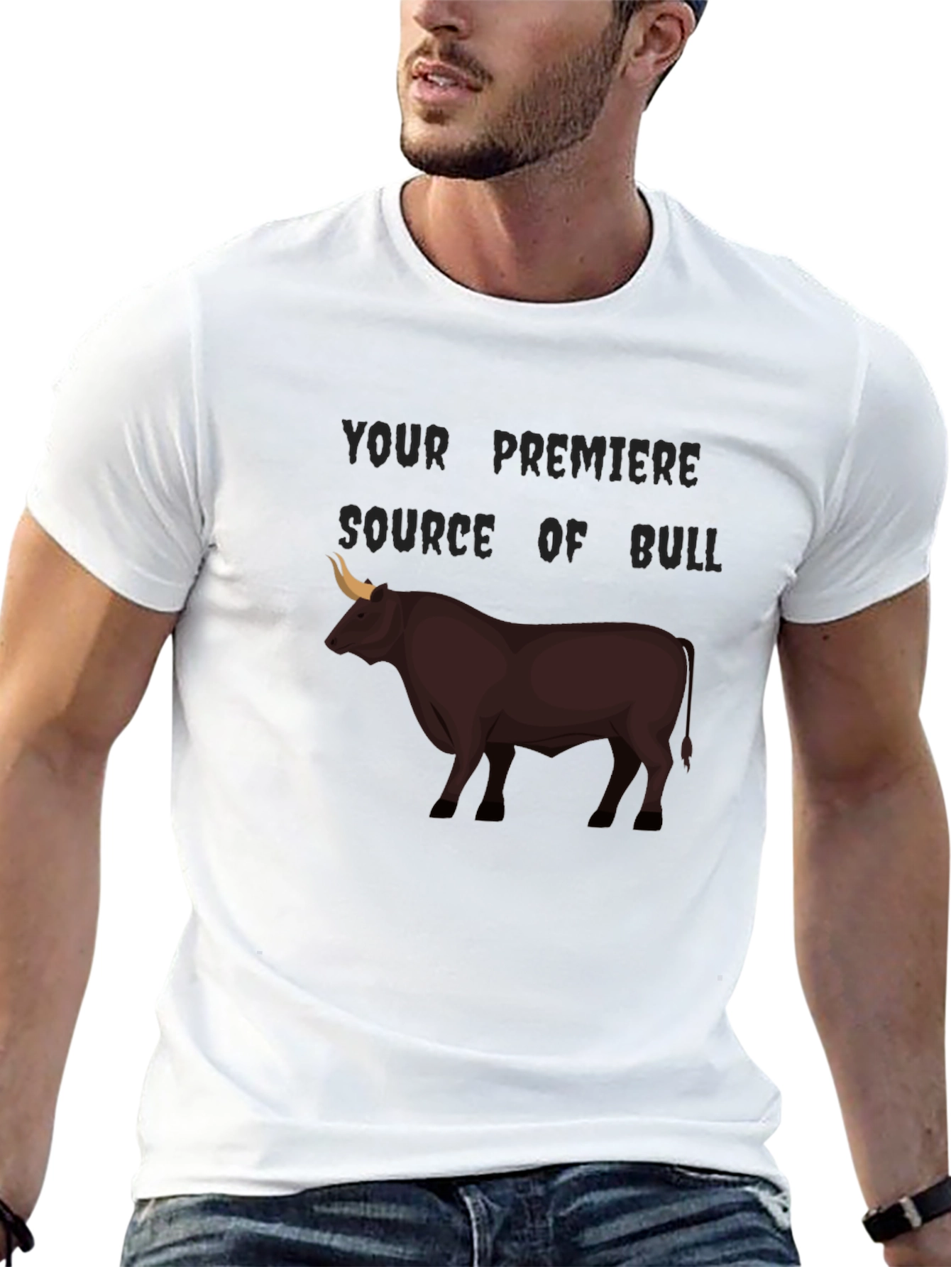 Bull Source Black T-Shirt