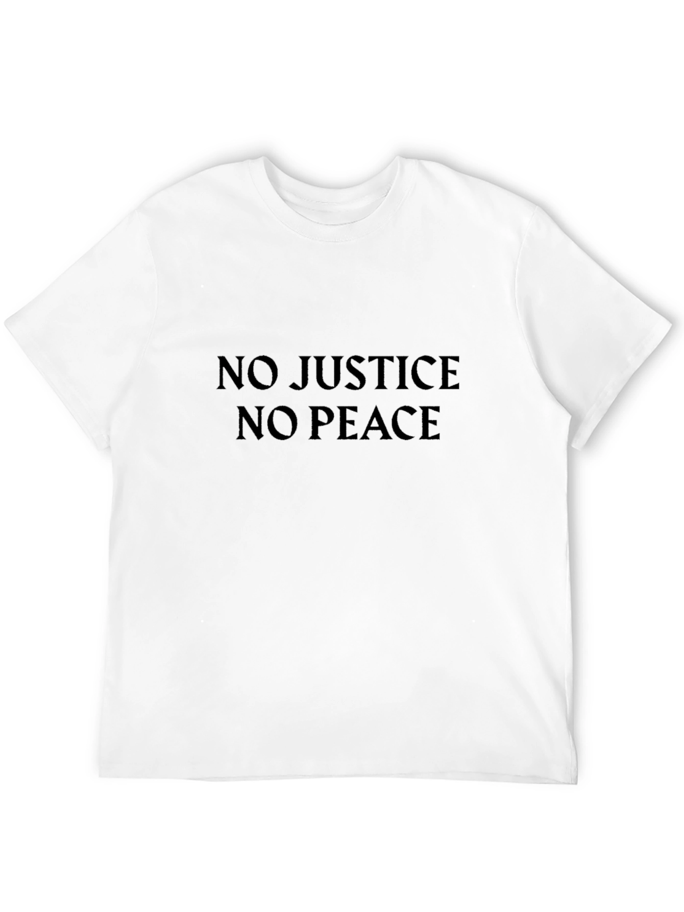 No Justice No Peace Graphic Tee - Black
