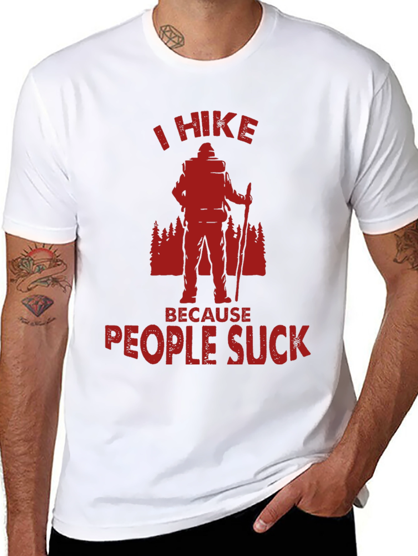 I Hike Because People Suck T-Shirt