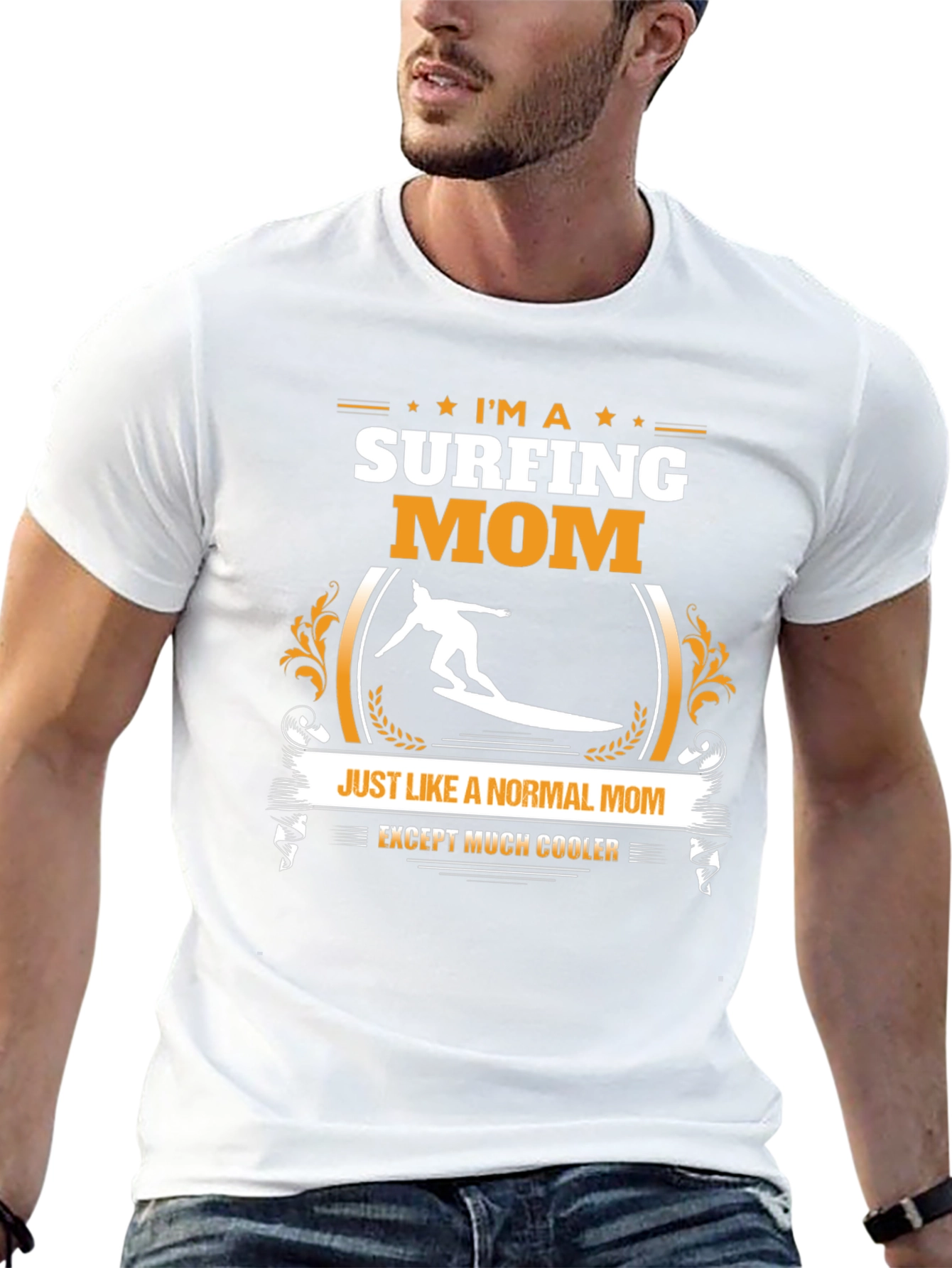 Surfing Mom T-Shirt - Cool & Unique Gift Idea